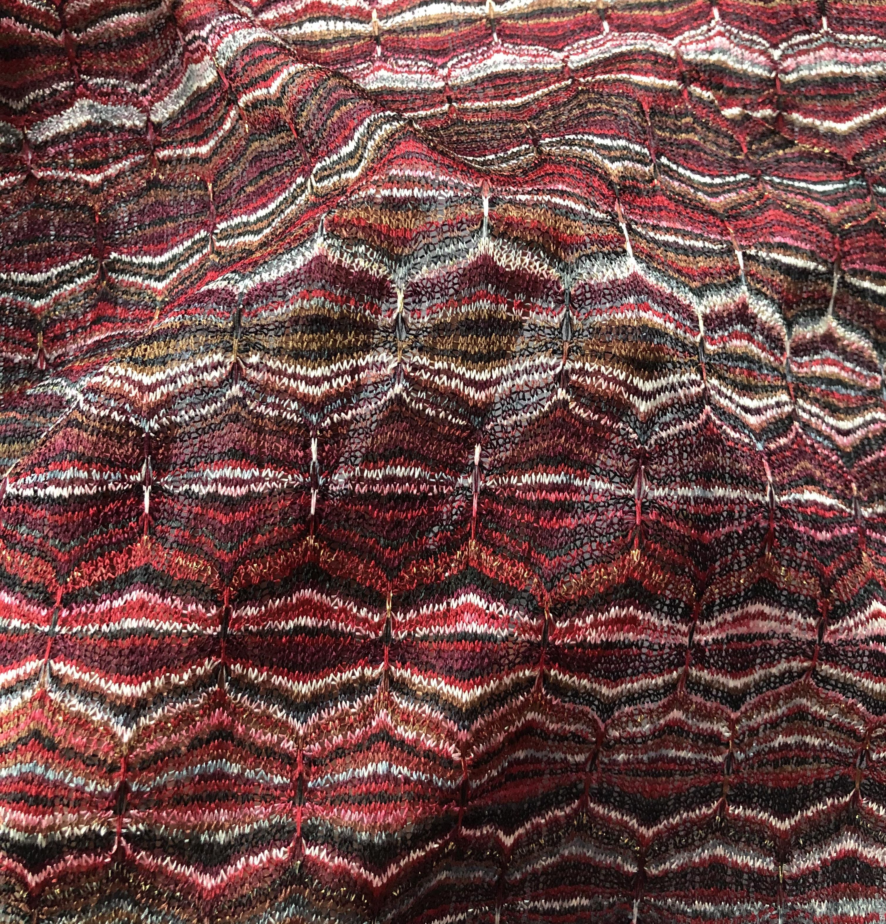 Novelty Sheer Knit in Wine