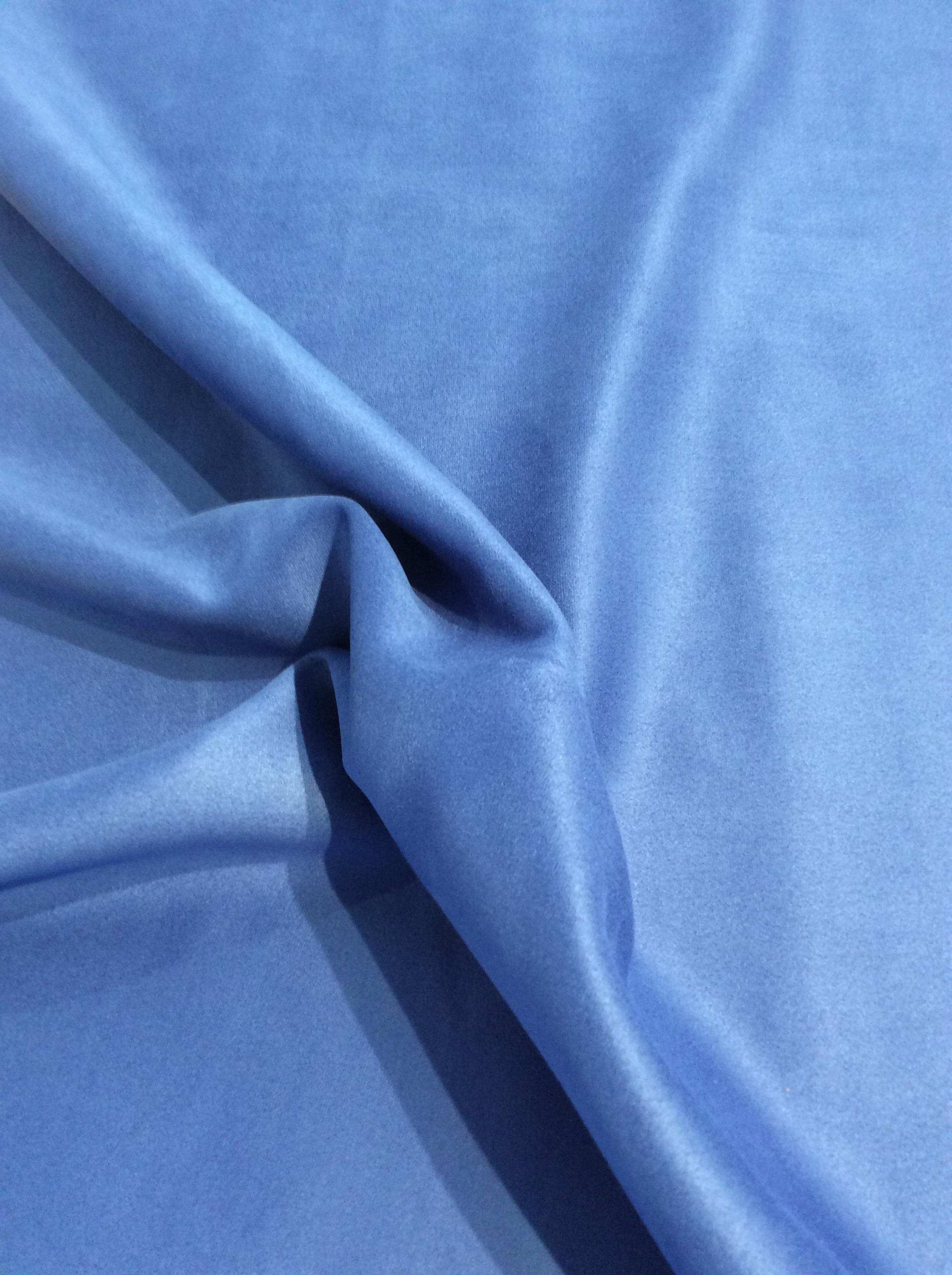 Stretch Suede with Scuba Backing in Royal