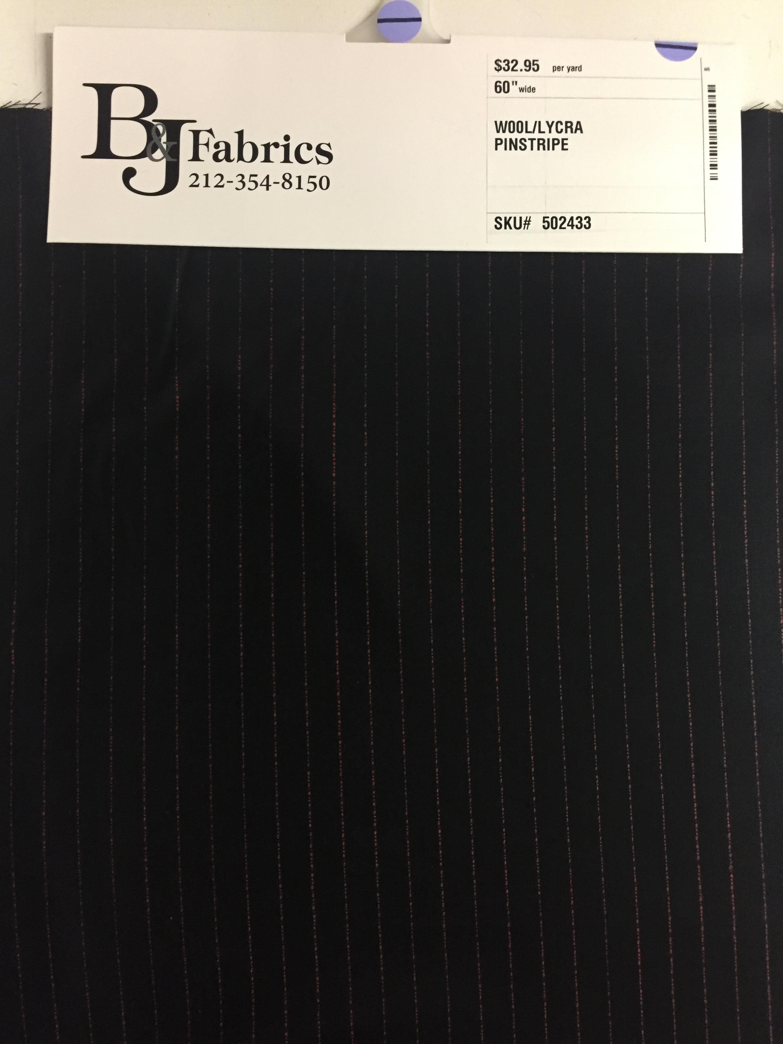 W00L/LYCRA PINSTRIPE