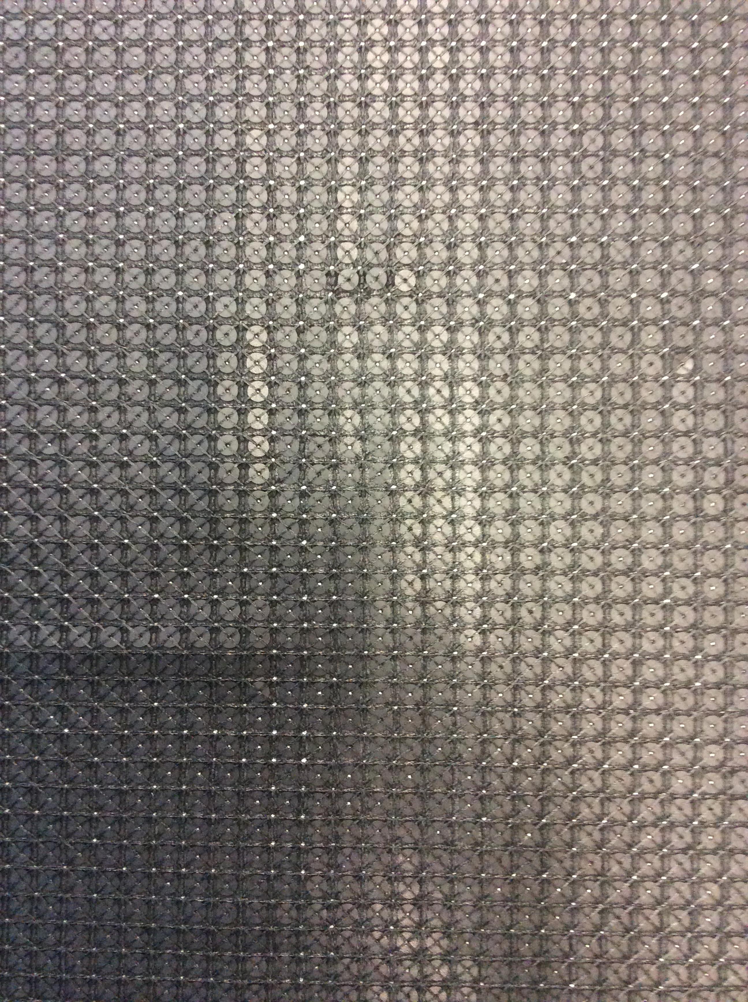 Matte Sequins on Polyester Chiffon in Black