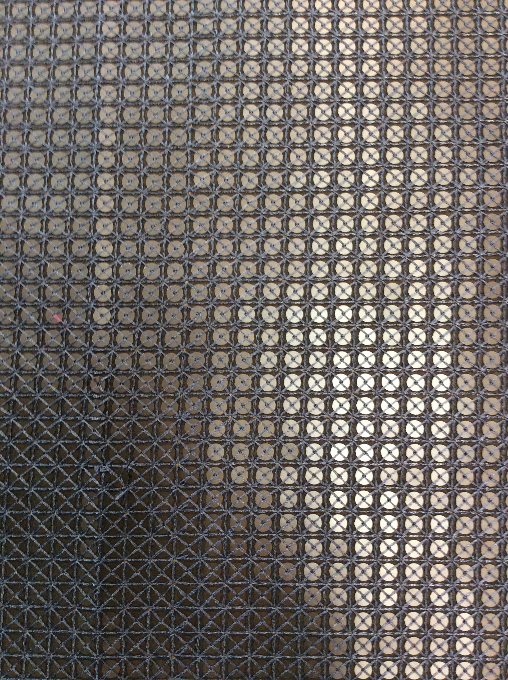 Matte Sequins on Polyester Chiffon in Navy