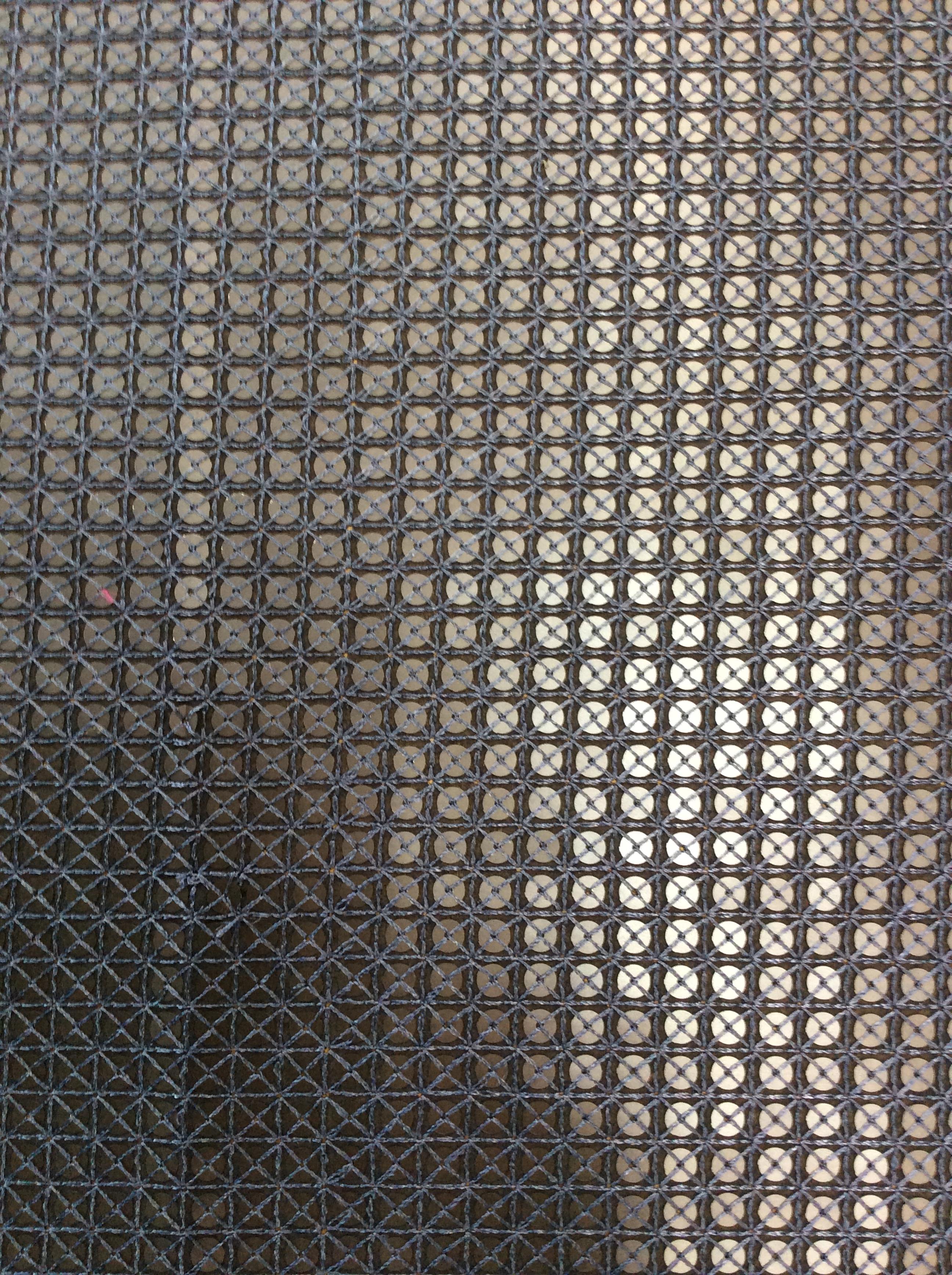 Matte Sequins on Polyester Chiffon in Navy