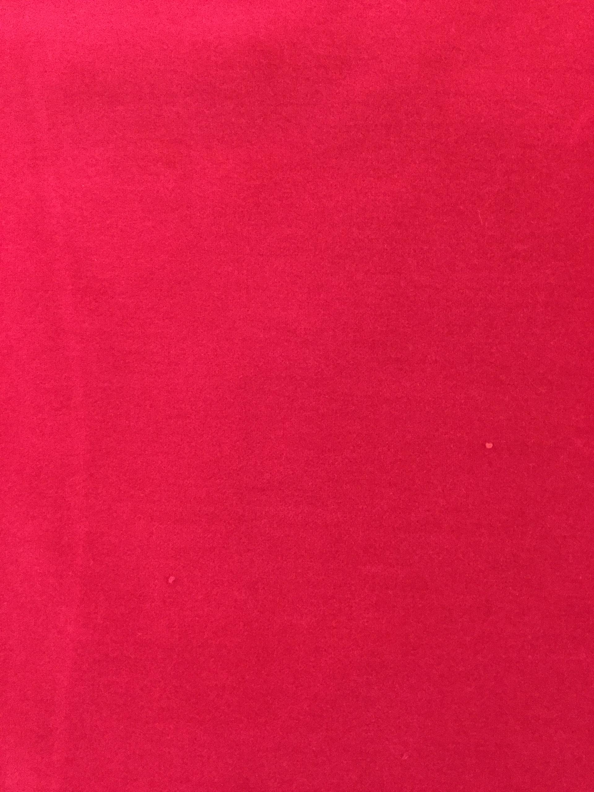 Pure Cotton Velvet in Hot Pink