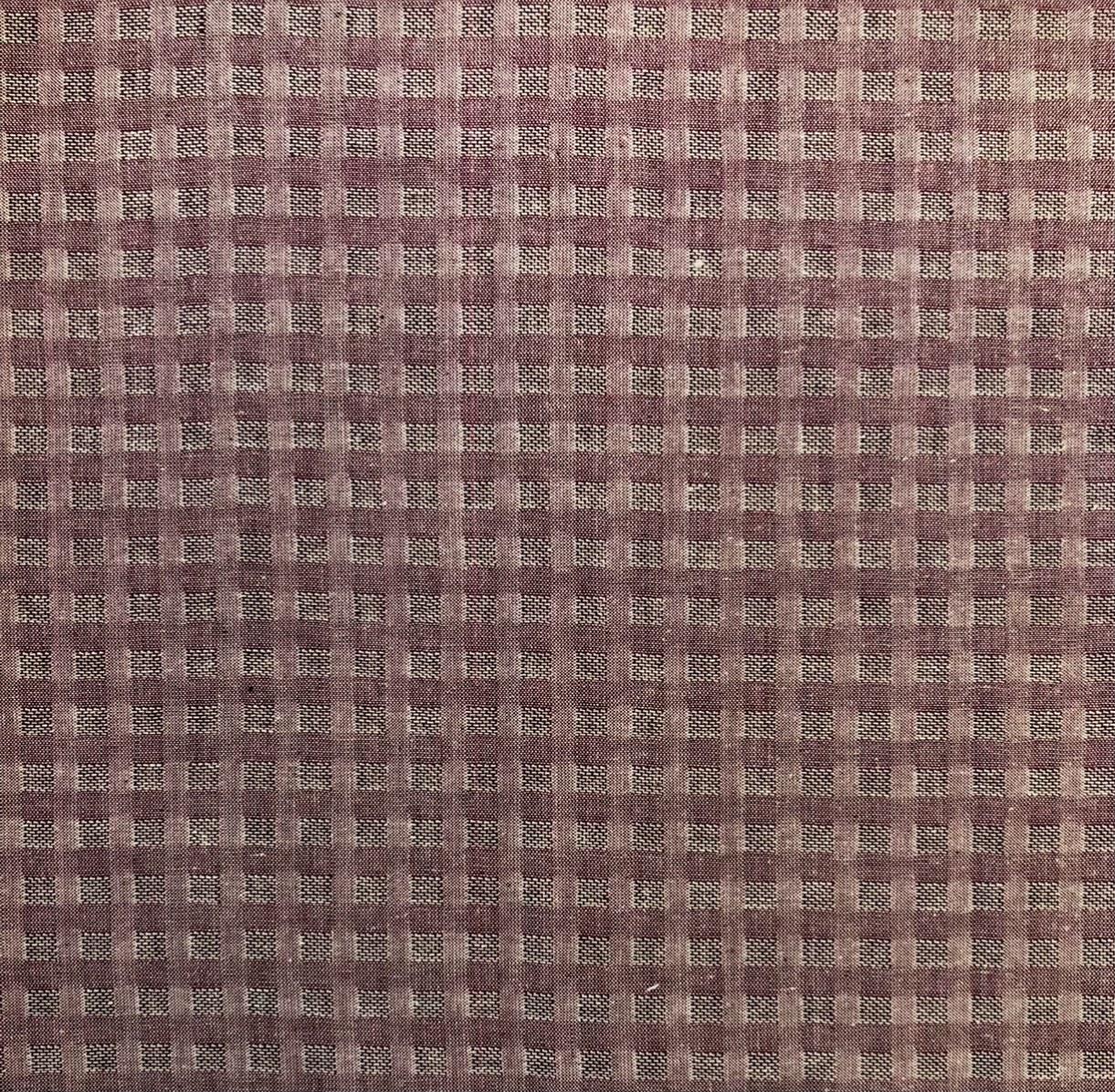 Woven Cotton Novelty Check in Raspberry