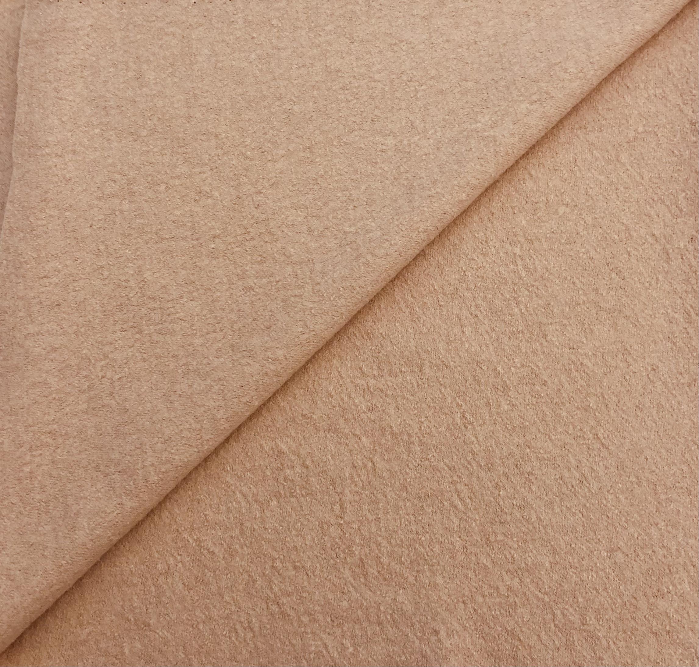 Boiled Wool Blend Knit in Blush