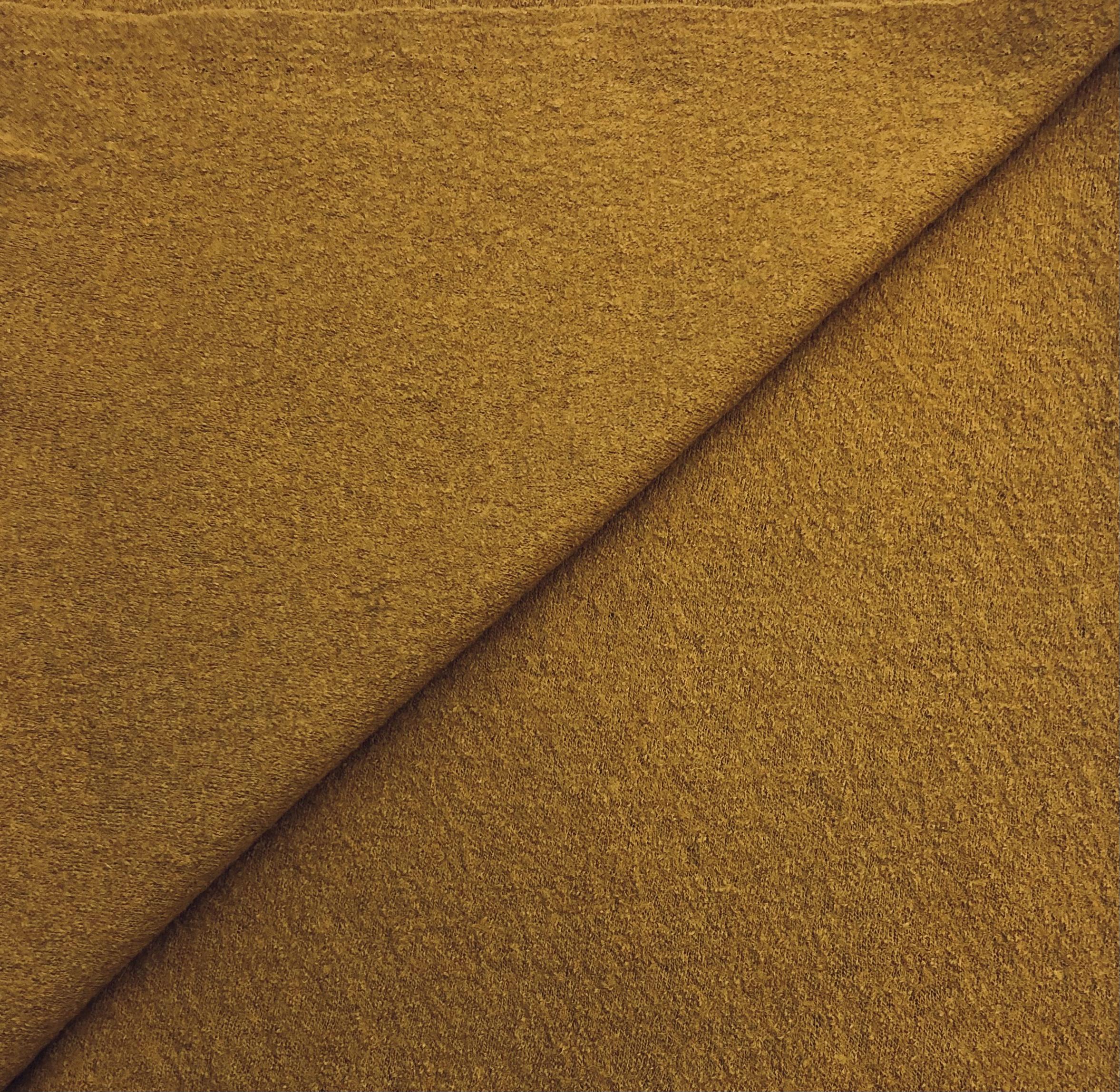 Boiled Wool Blend Knit in Saffron