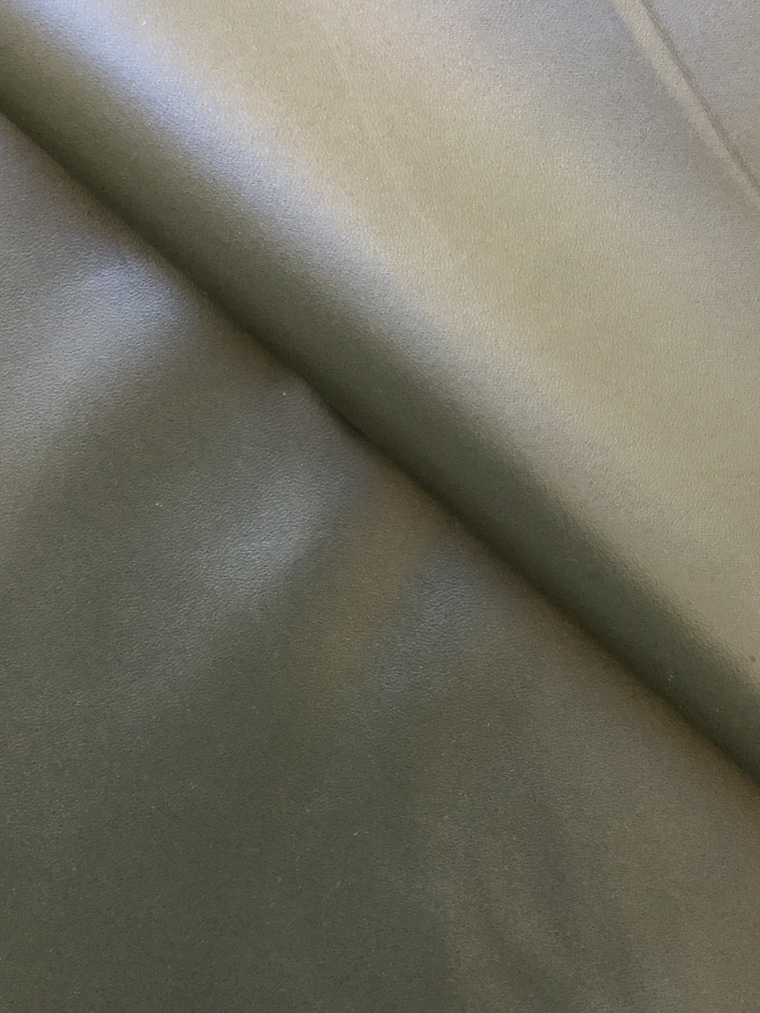 Stretch Faux Leather in Olive