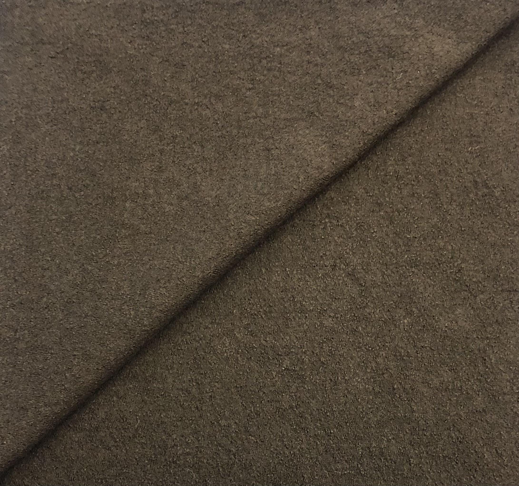 Boiled Wool Blend Knit in Dark Olive