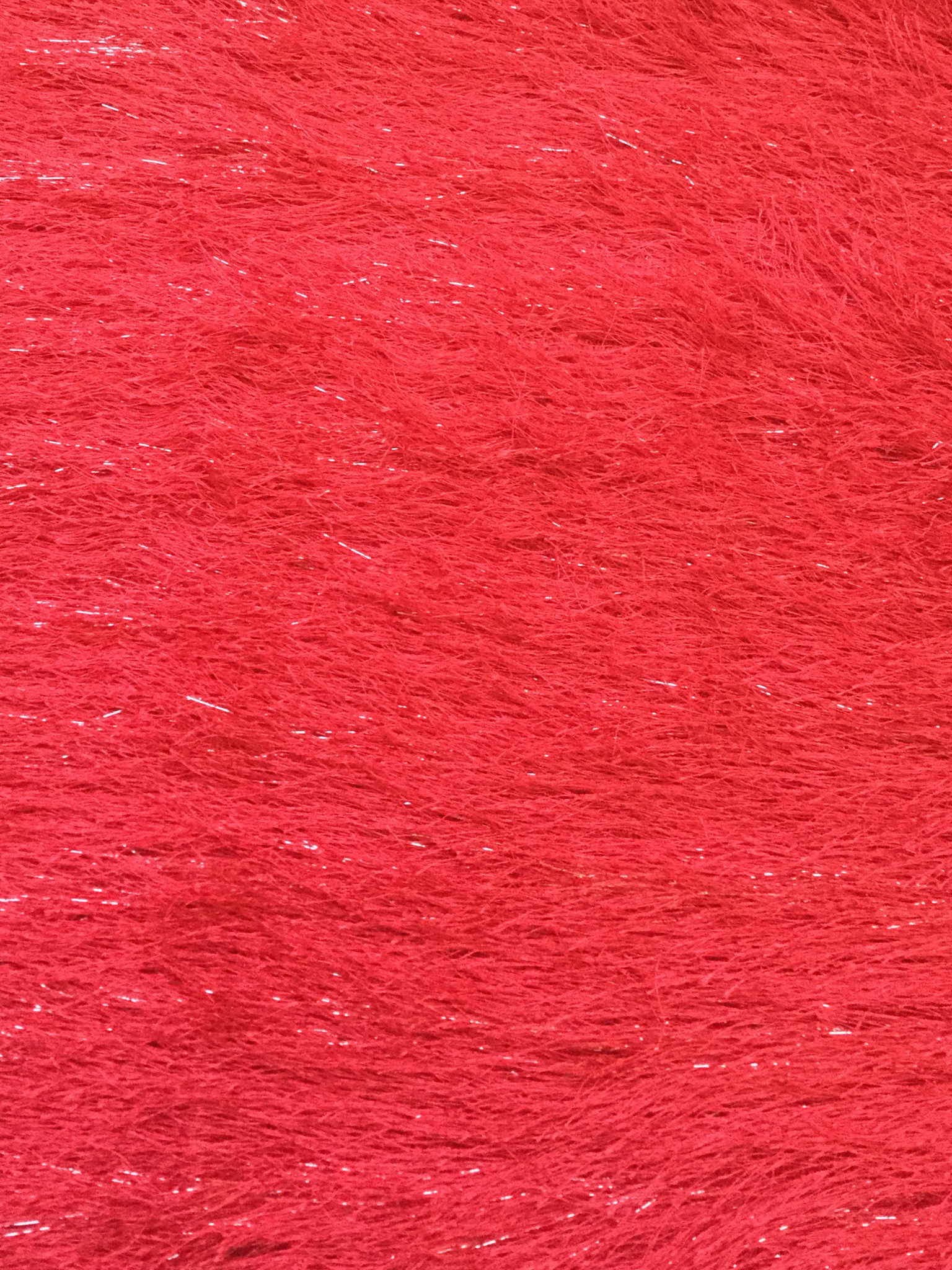 Polyester Lurex Eyelash in Red