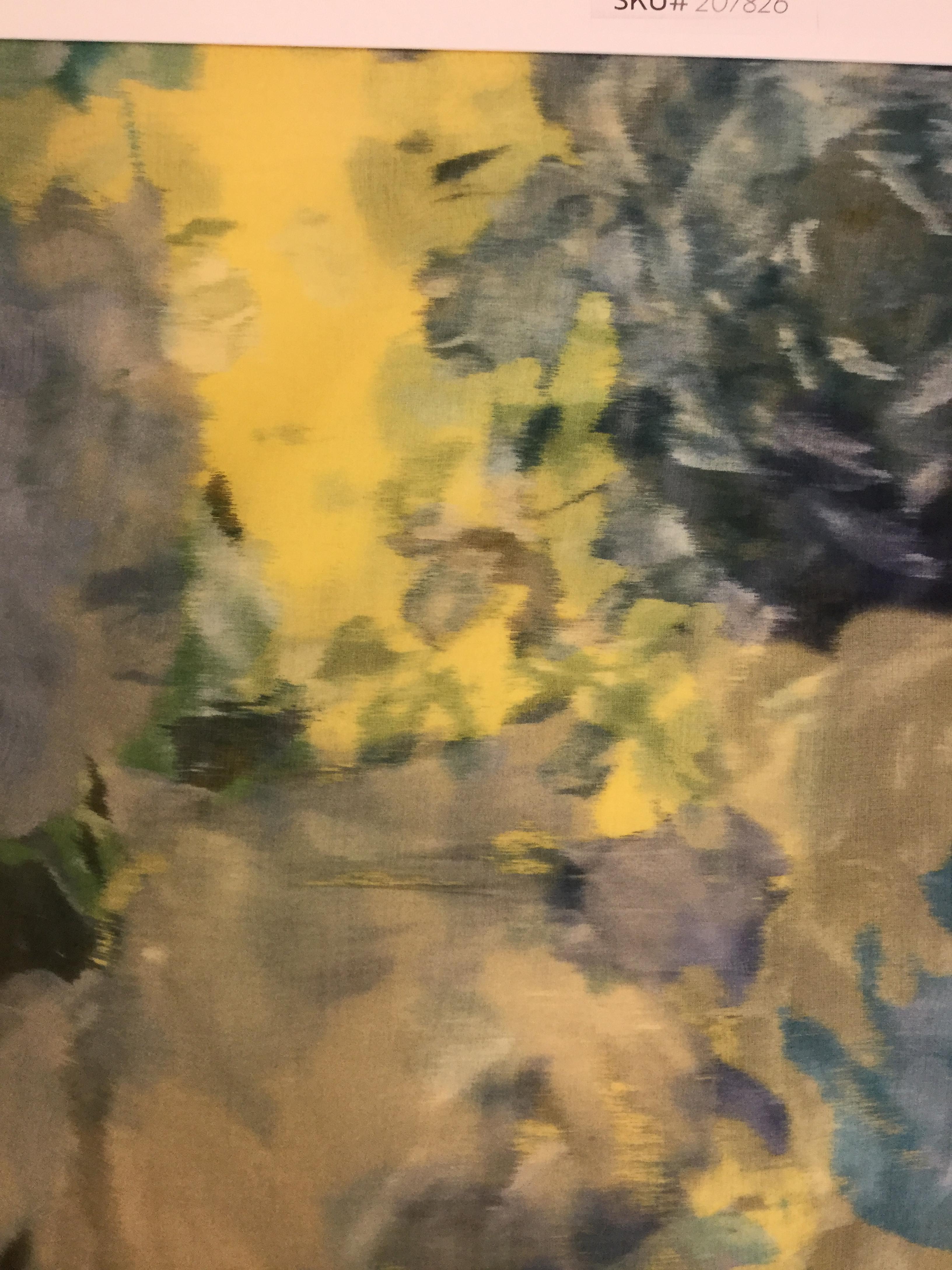 Warped Print Silk Organza