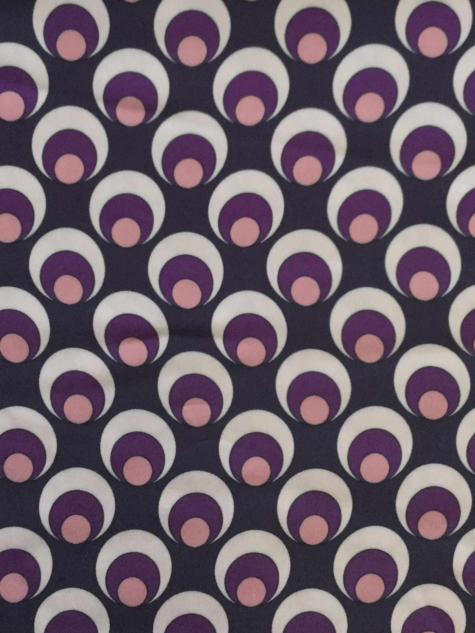 Italian Viscose Sateen Challis in Purple/Pink/Eggplant