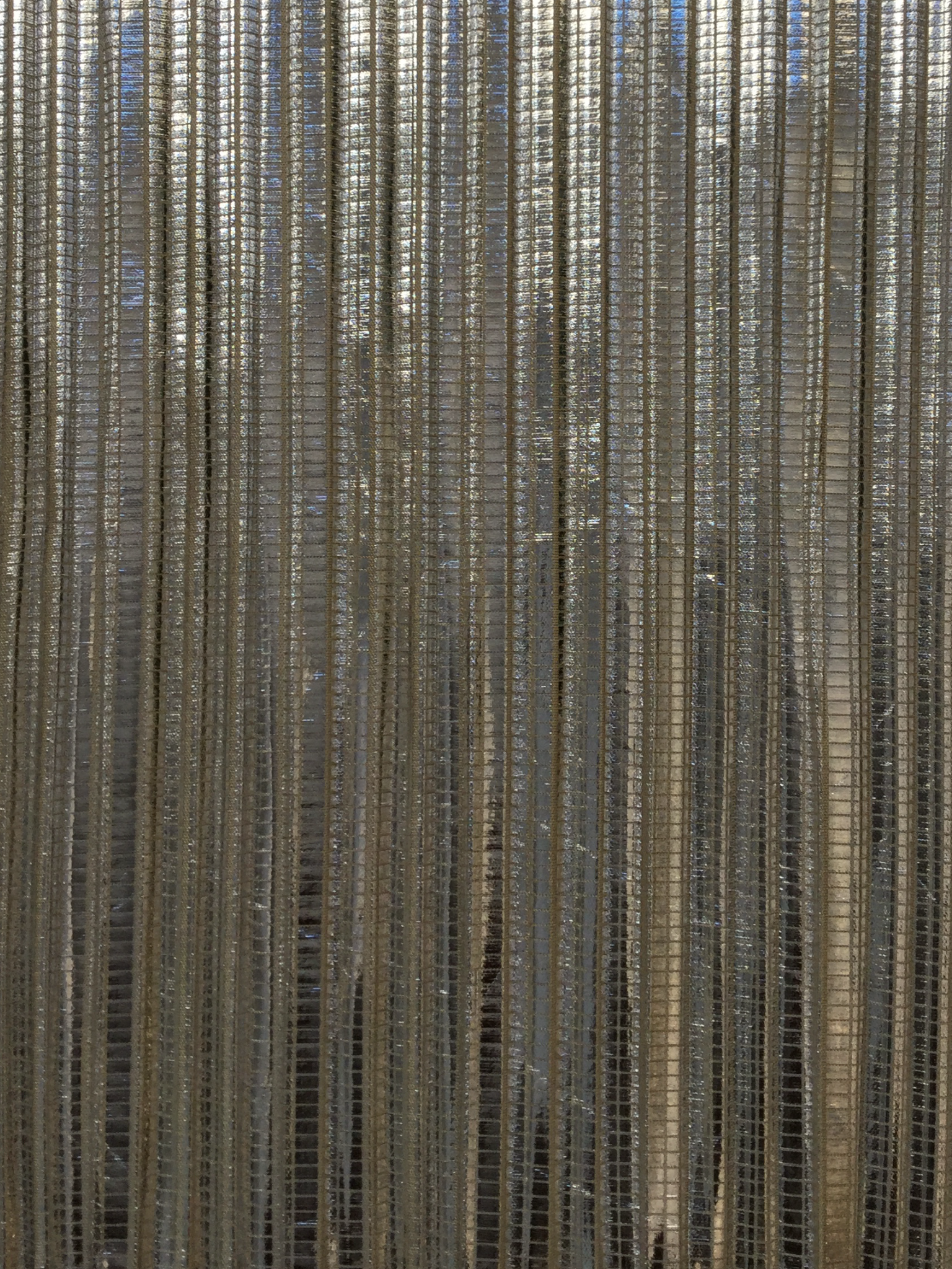 Pleated Polyester Jersey with Foil