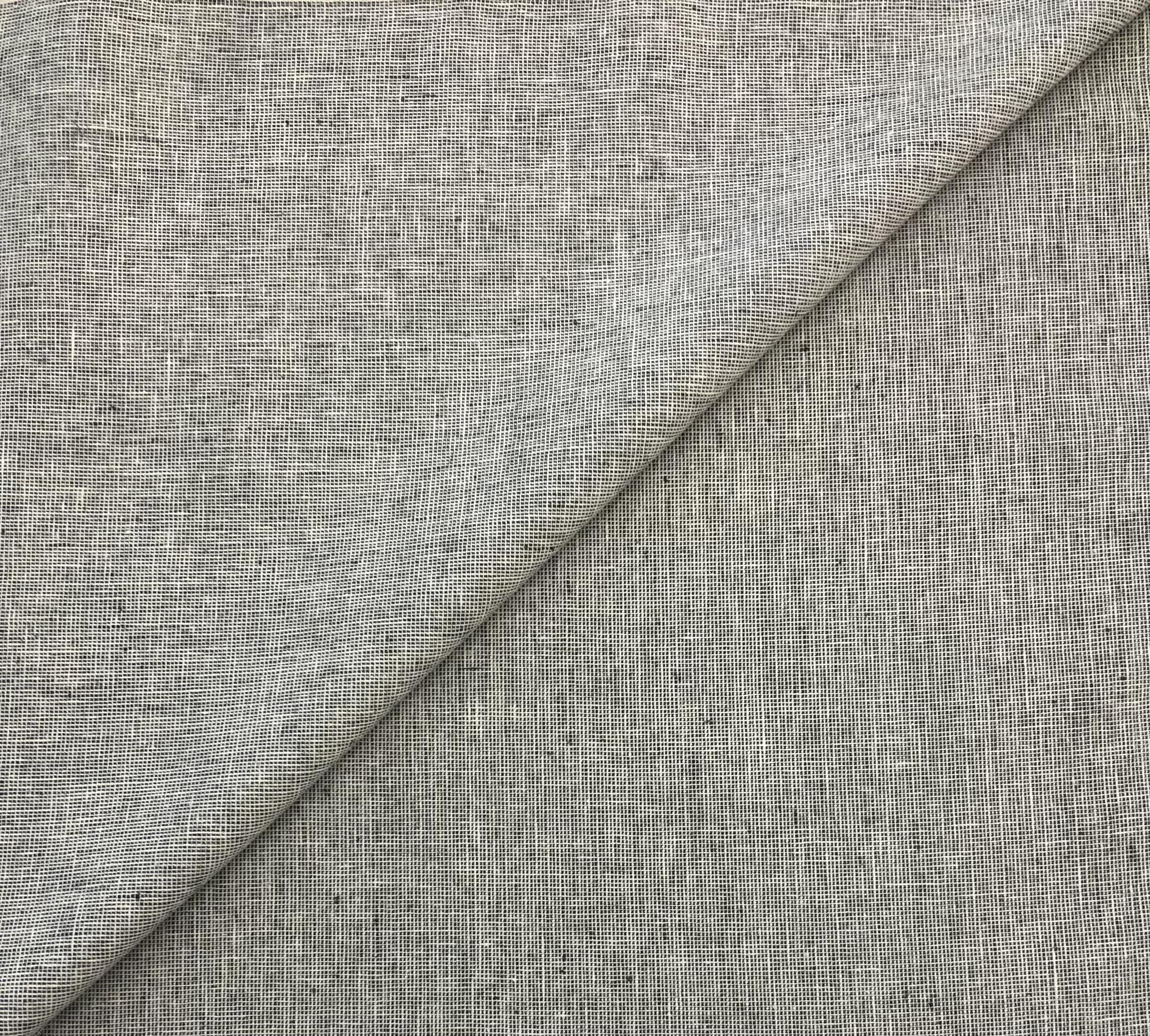 Yarn Dyed Linen Cotton in Charcoal