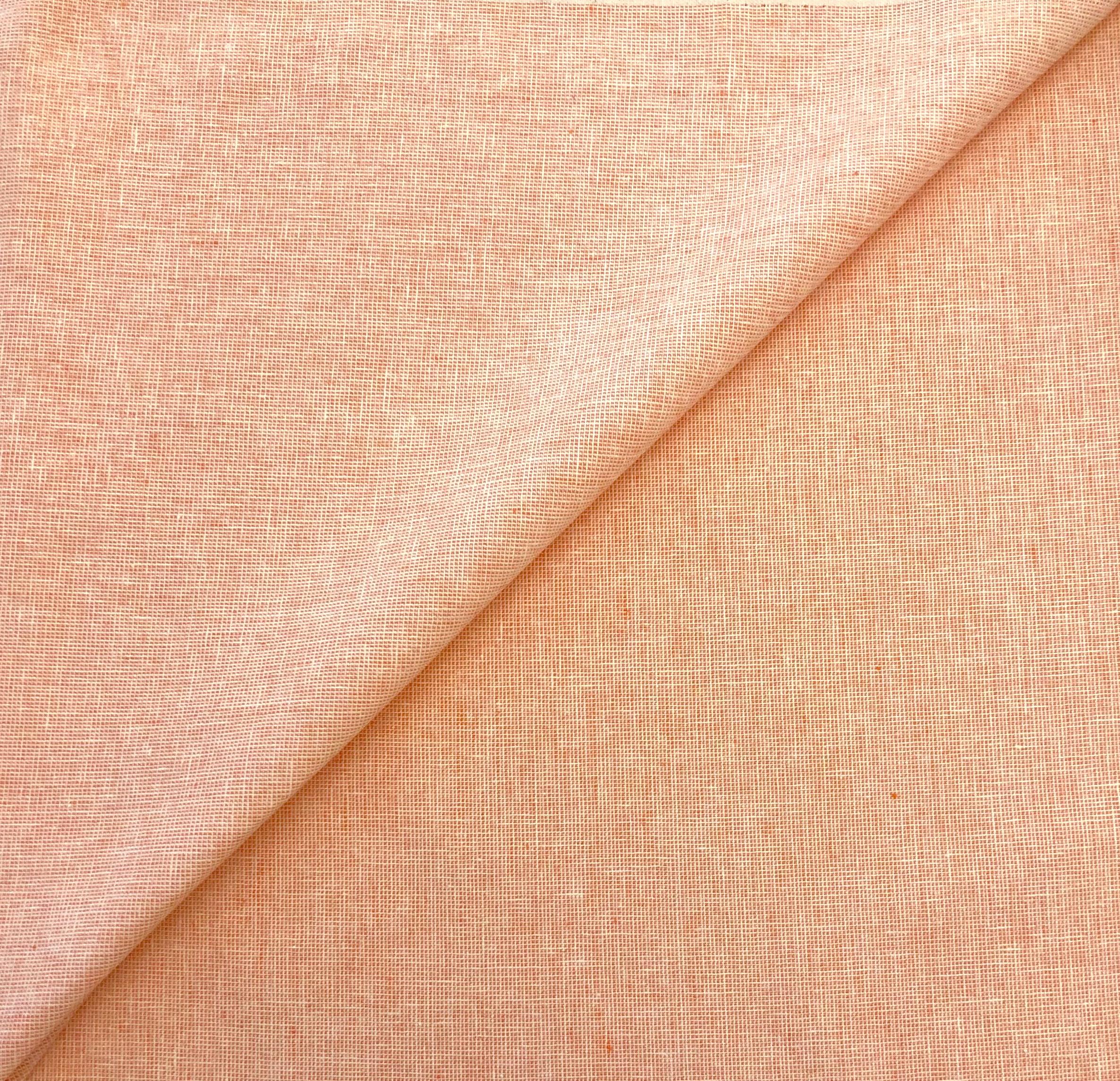 Yarn Dyed Linen Cotton in Orangeade