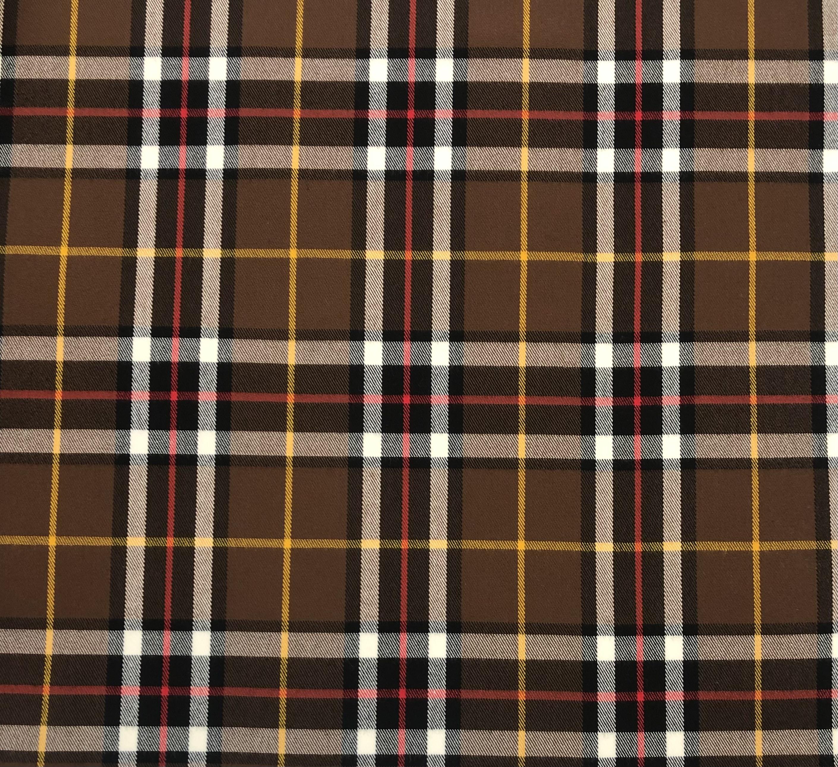 RAYON BLEND PLAID