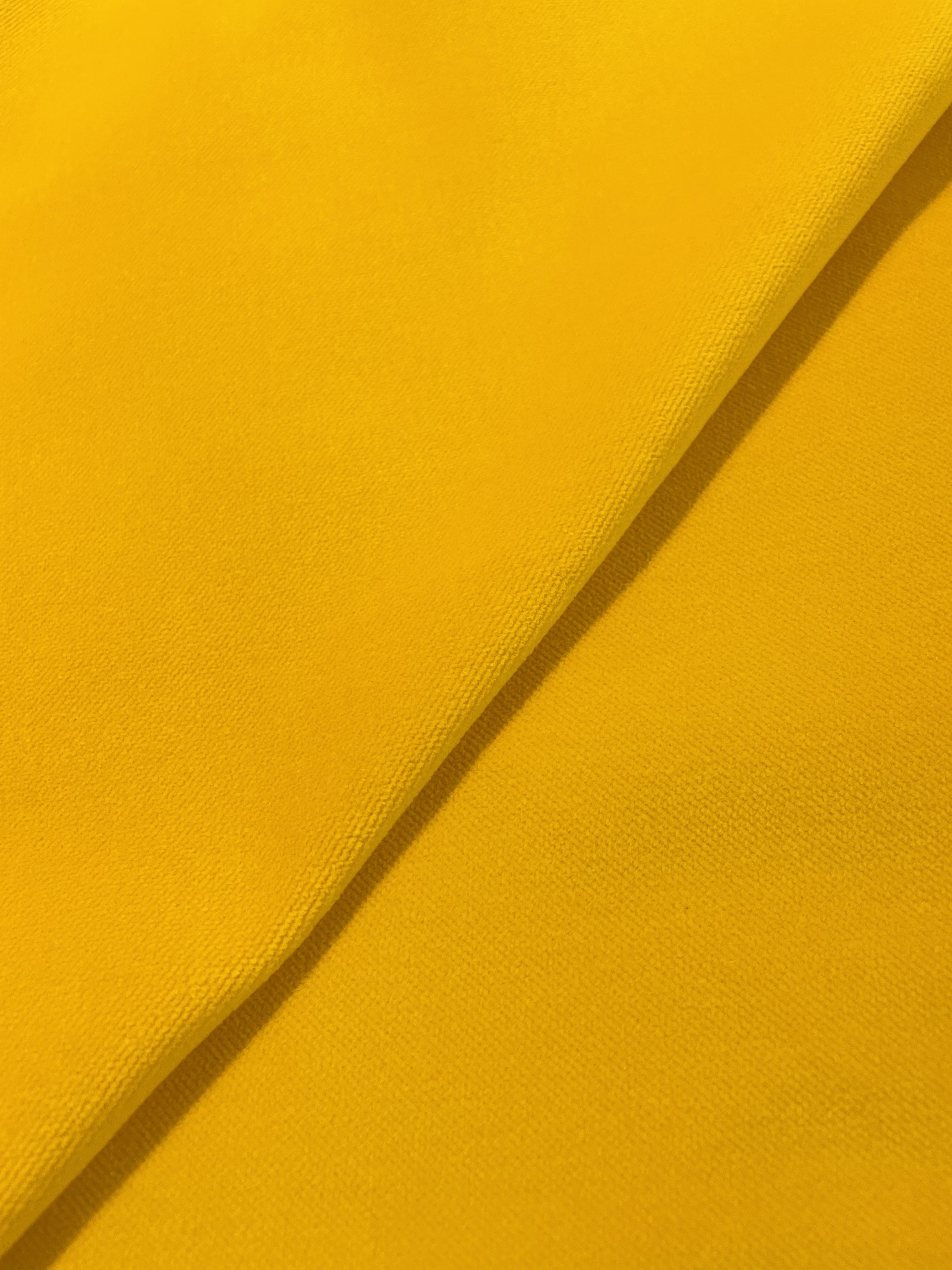 Pure Cotton Velvet in Sunflower
