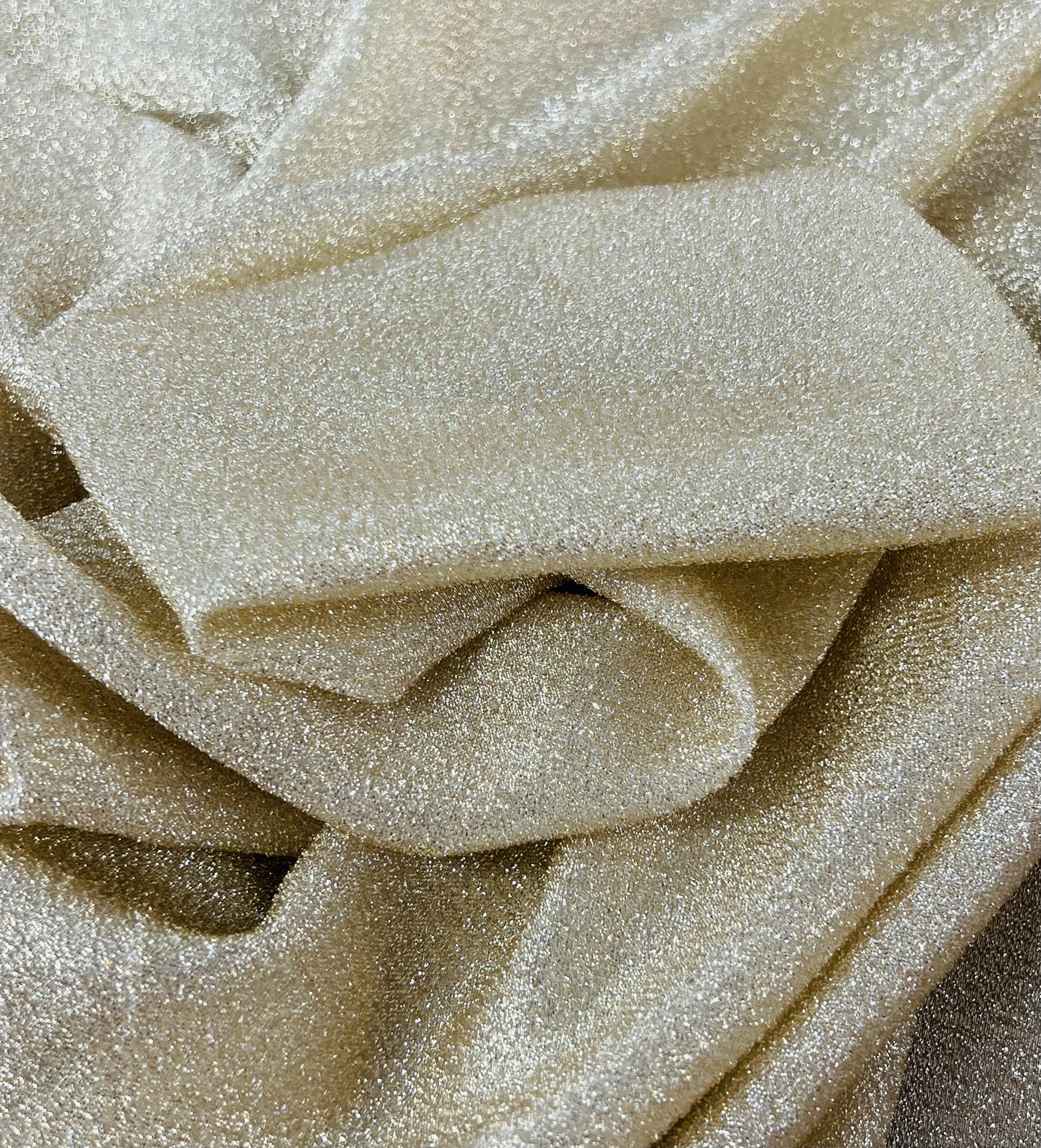 Silk Blend Stretch Lamé