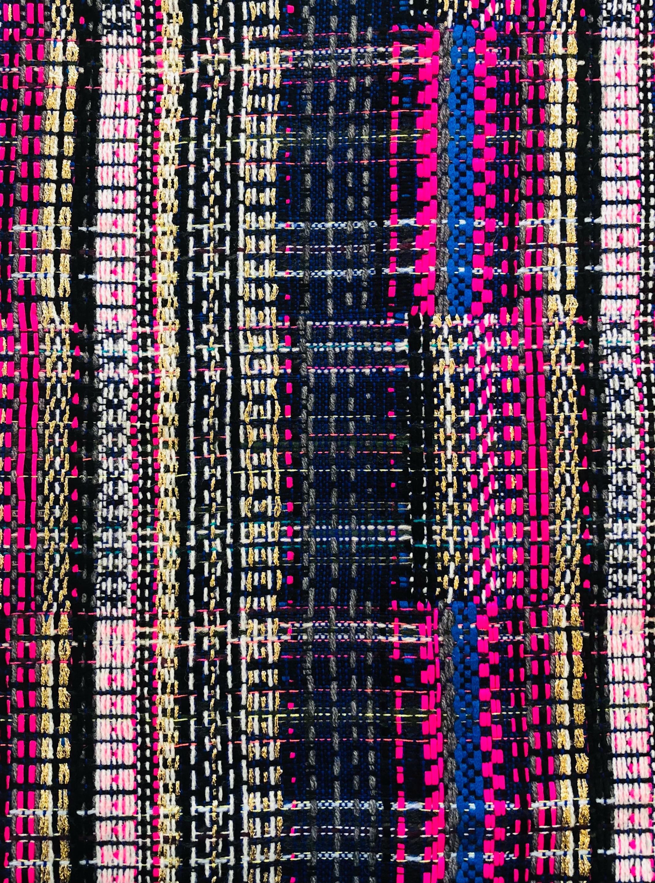 Made in England Wool Cotton Metallic Tweed