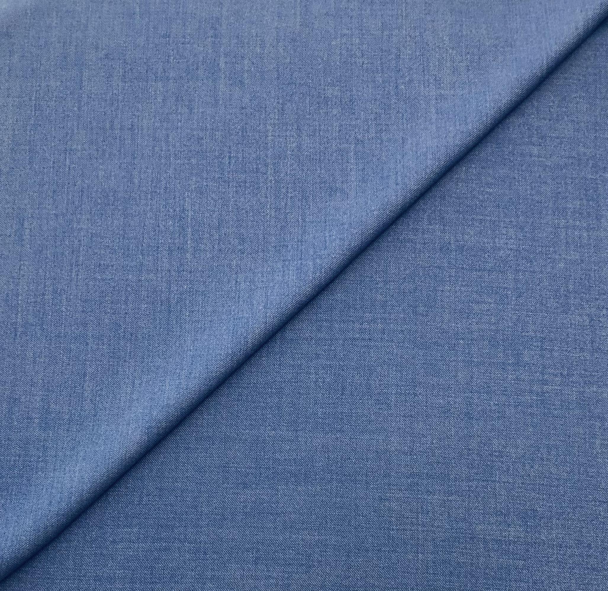 Italian Stretch Silk Wool in Cobalt