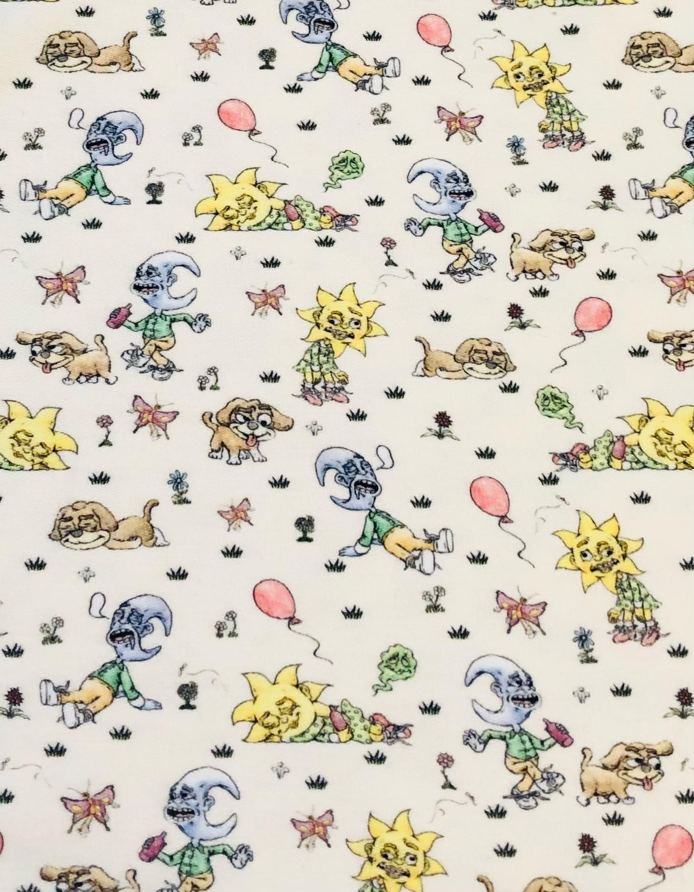 100% Cotton Pique Knit Print