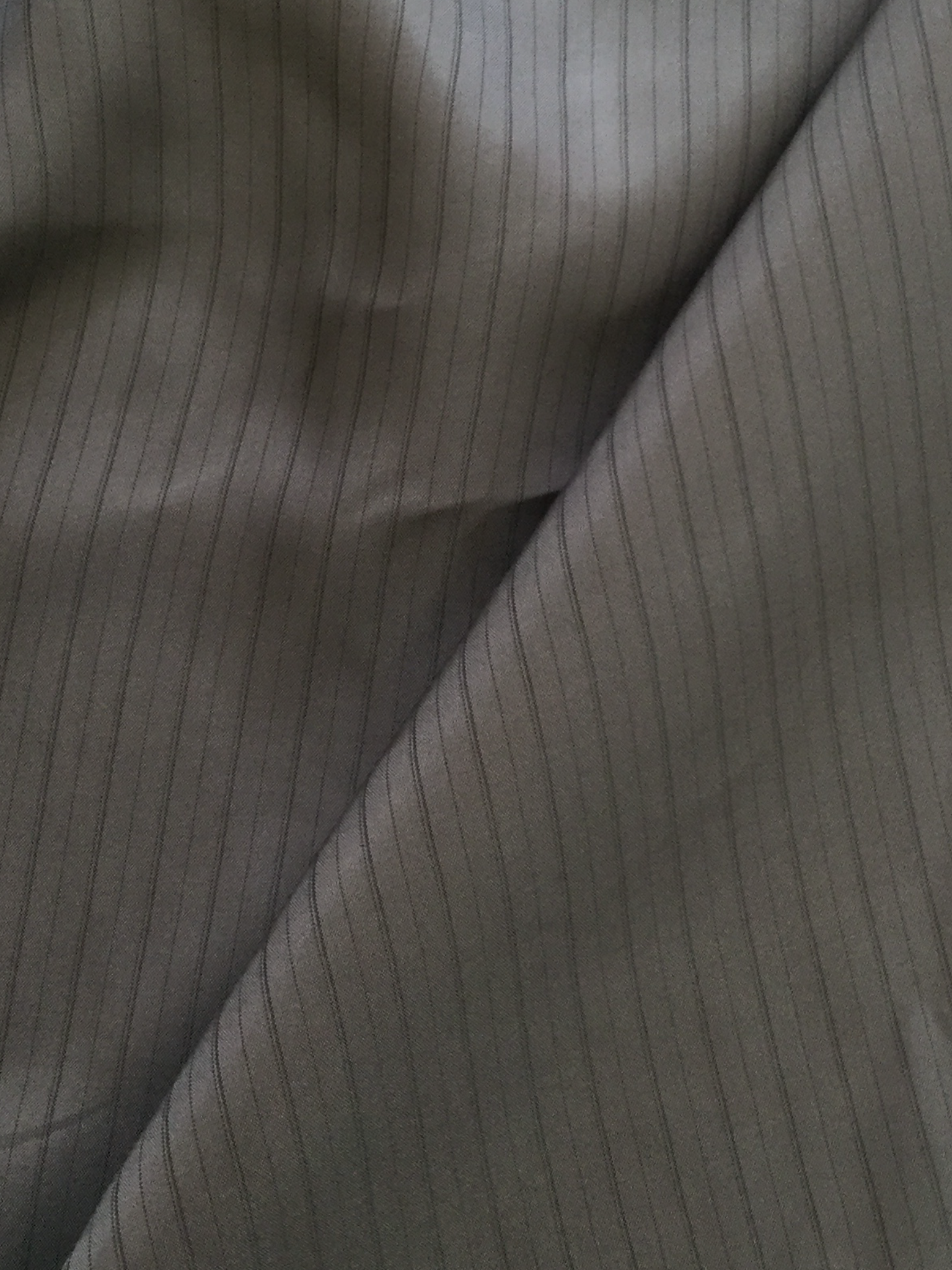 Rayon Stripe Lining in Grey and Black