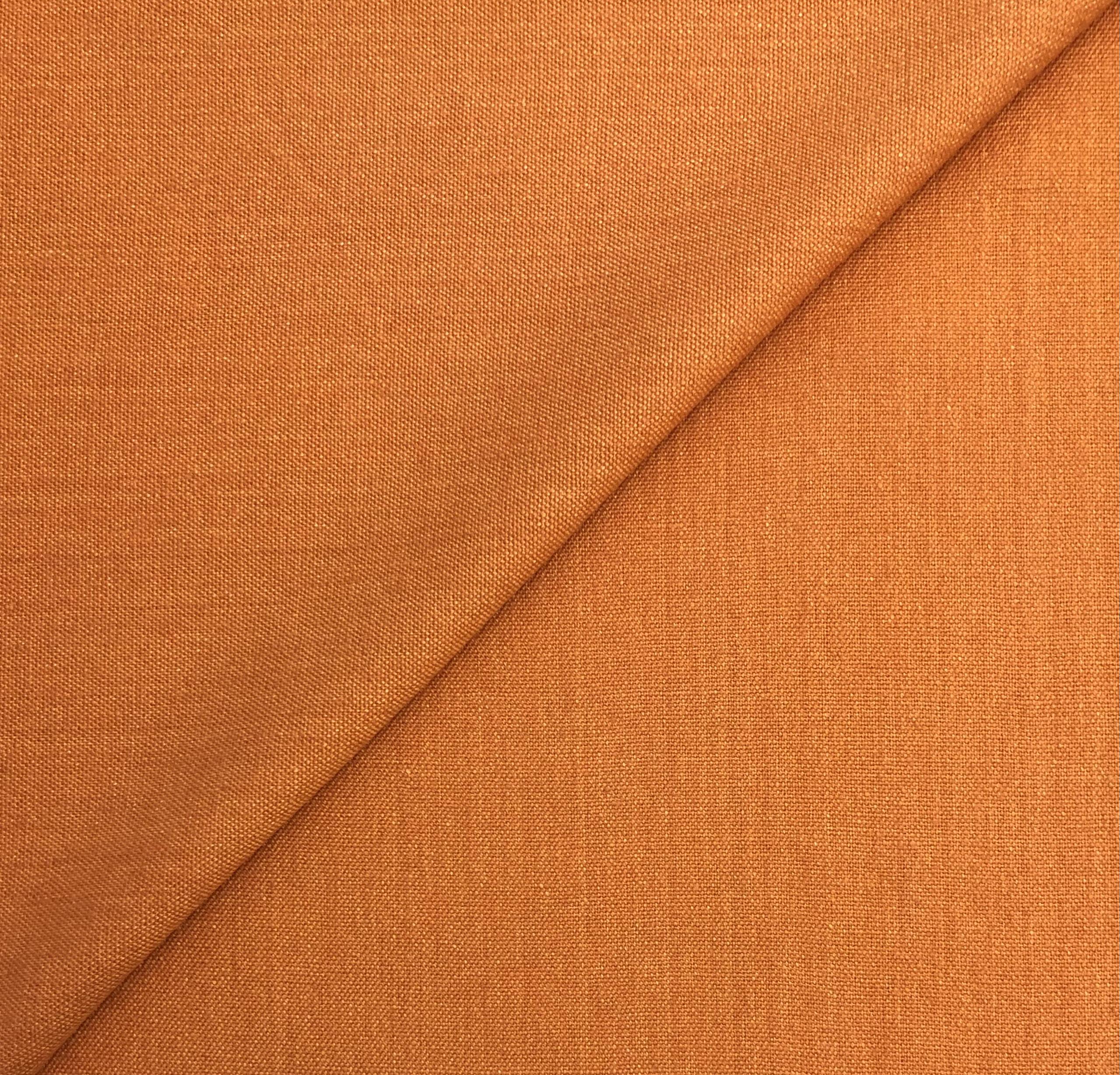 Linen Upholstery in Pumpkin