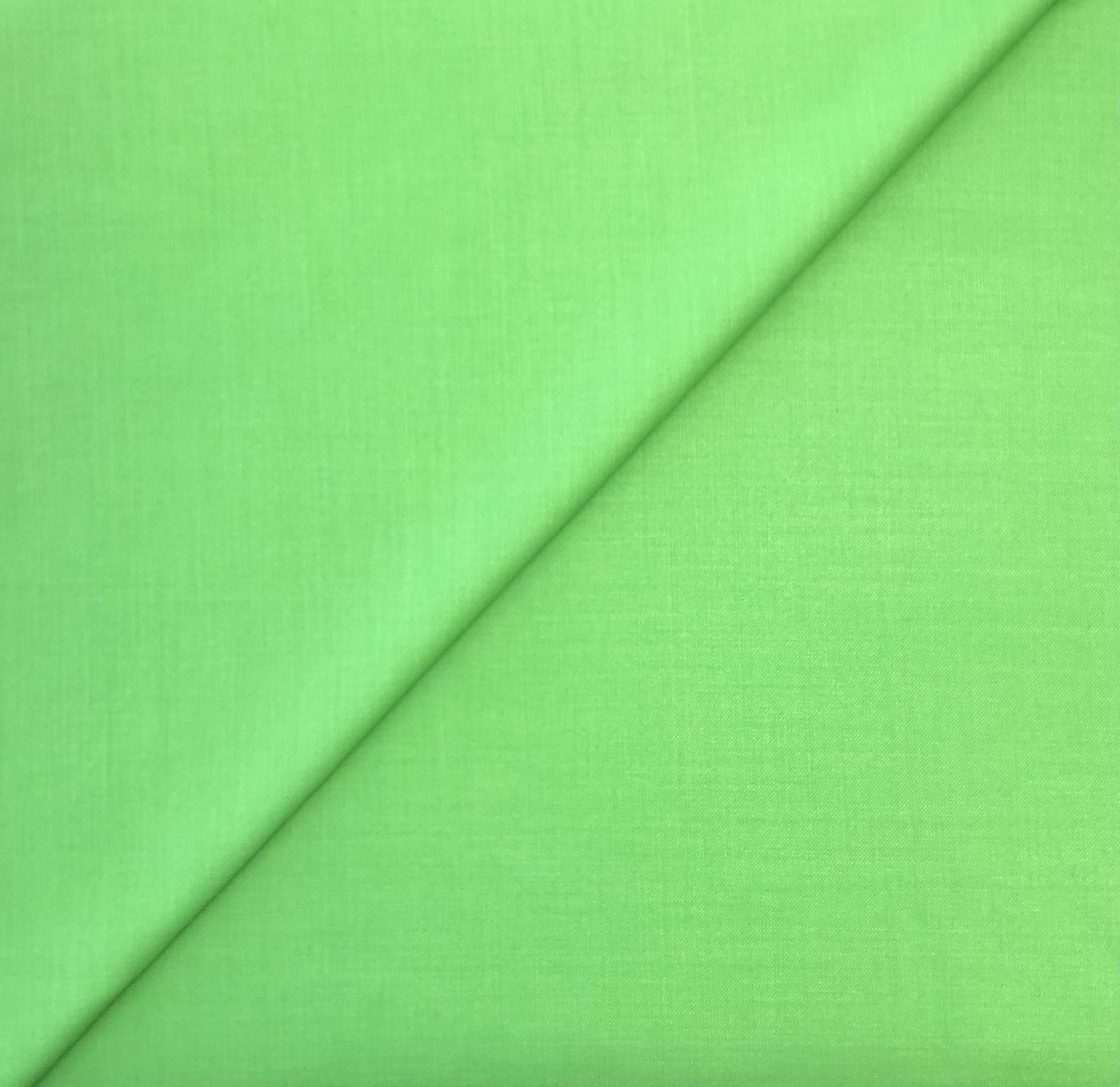 Italian Stretch Silk Wool in Apple Green