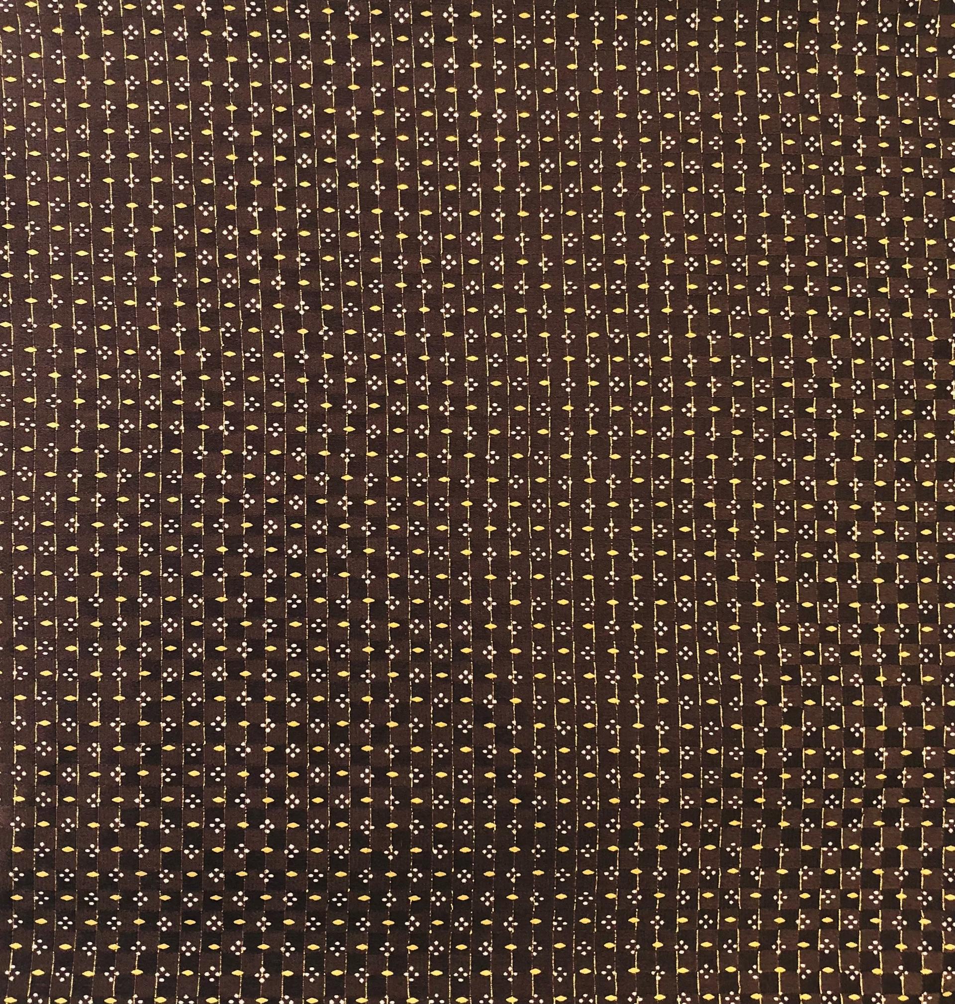 Printed Silk/Metallic Jacquard