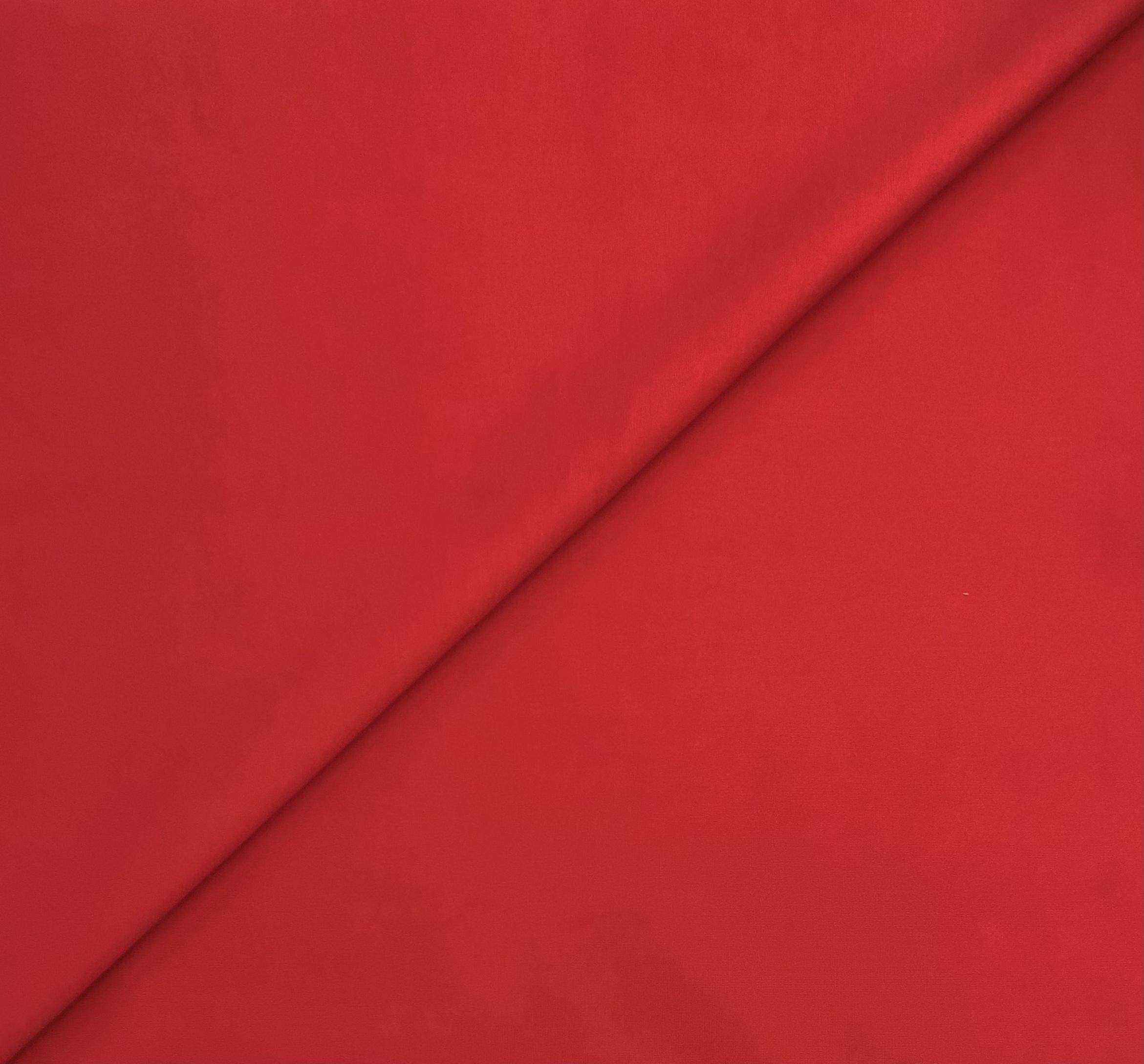 Heavy Stretch Ponte in Bright Red