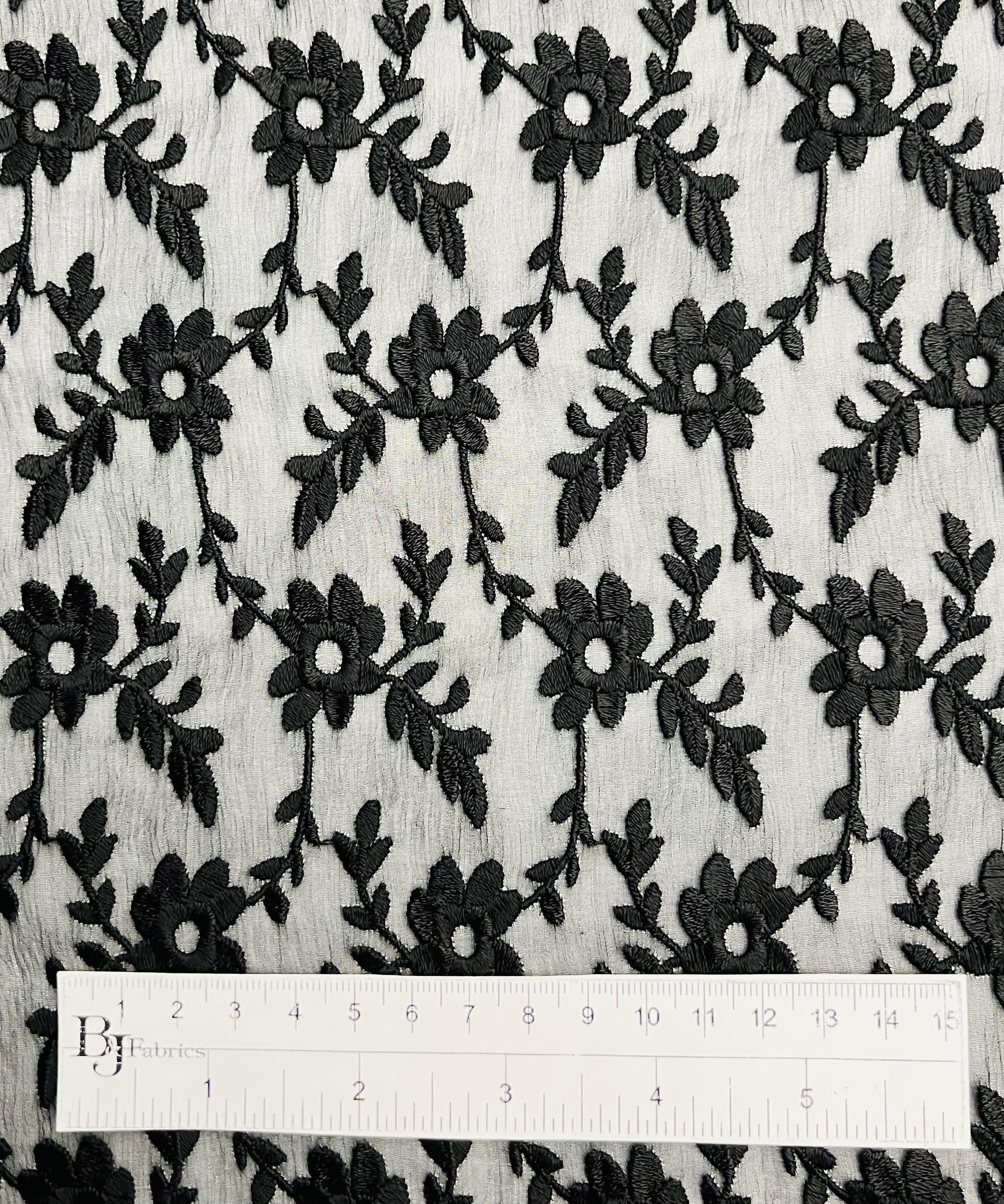 Embroidered Silk Chiffon