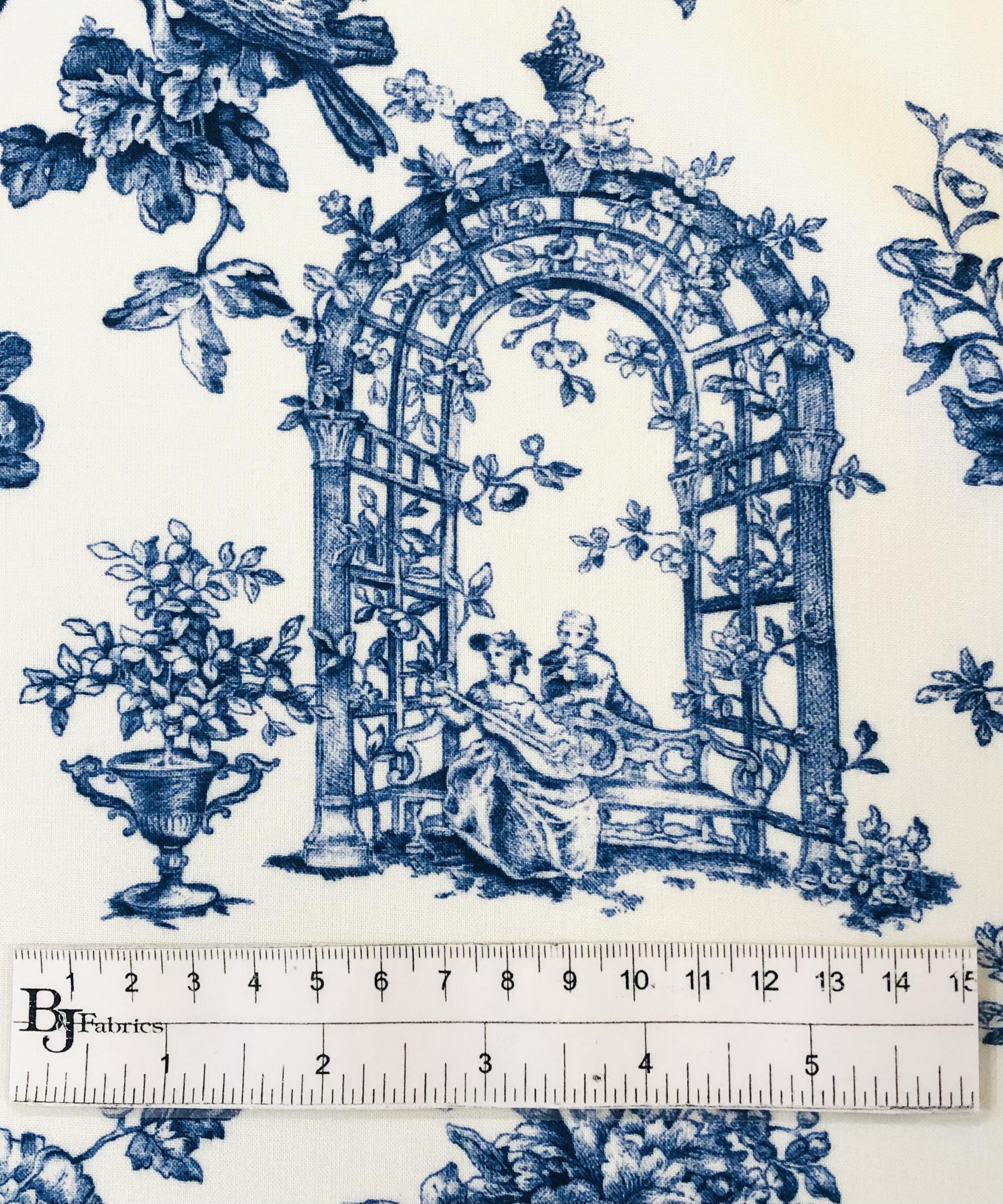 Rayon Challis Toile Print