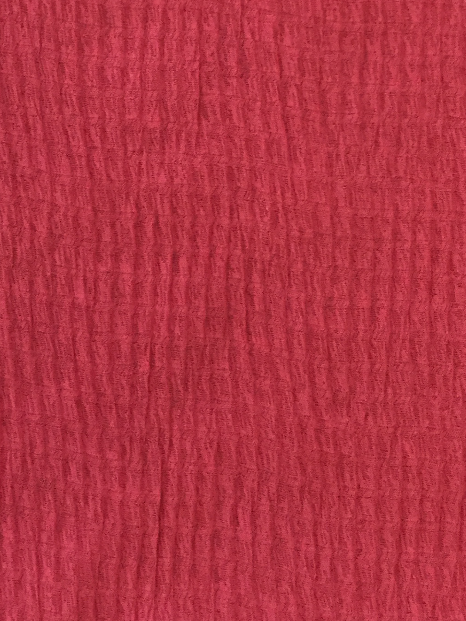 Crinkled Sheer Polyester in Raspberry