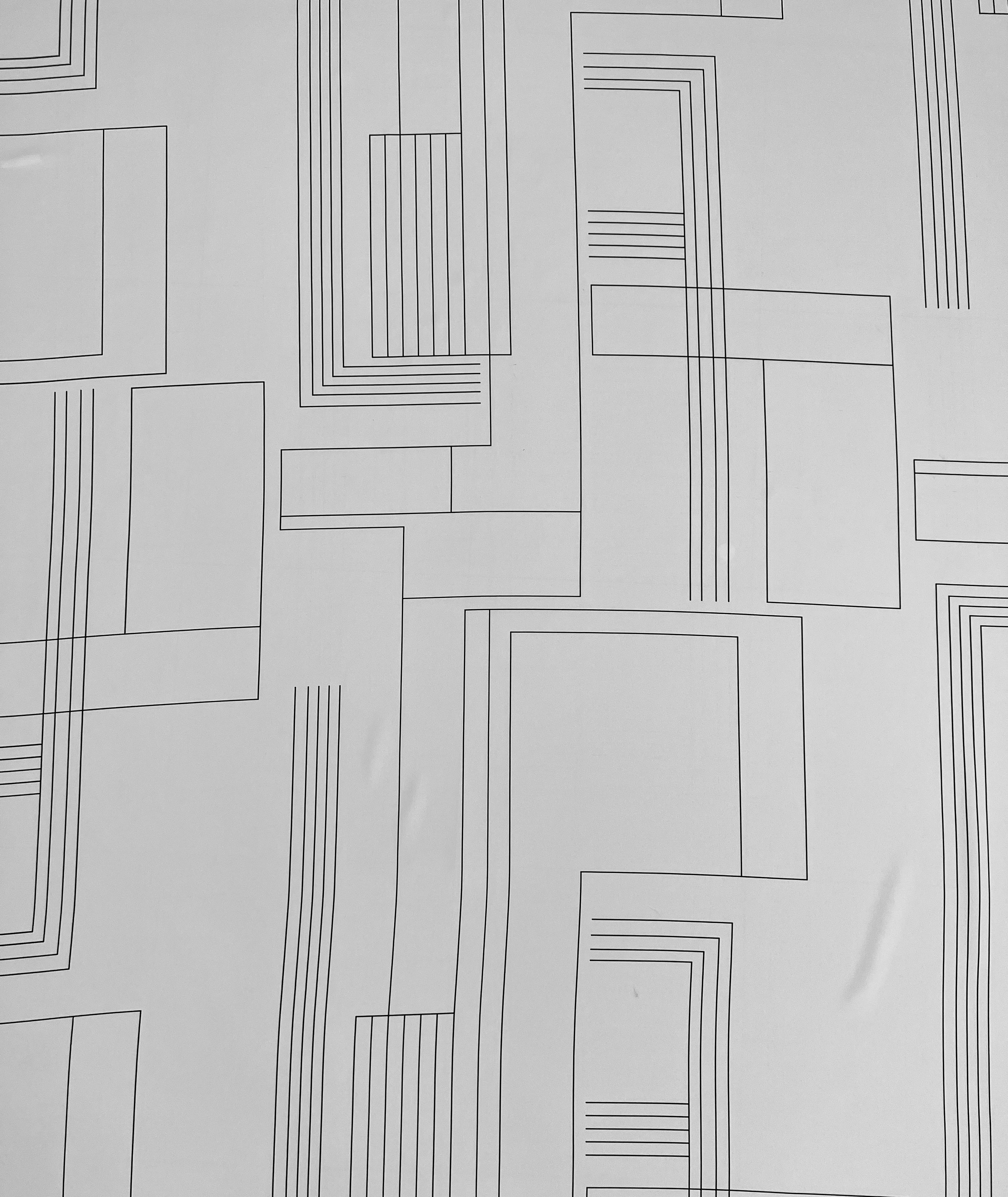 Geometric Print On Polyester Crepe