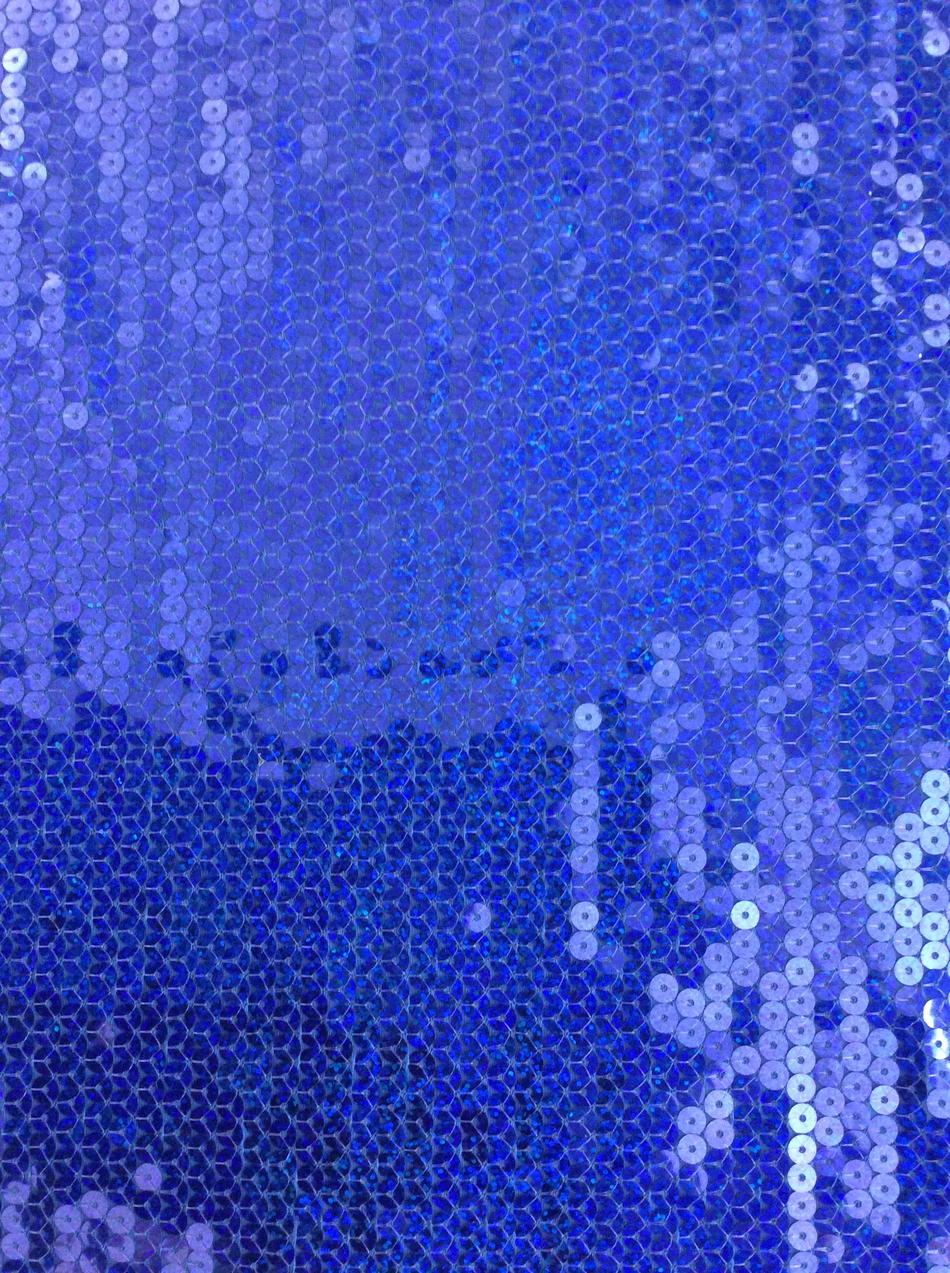 Poly Spandex Hologram Sequins in Royal