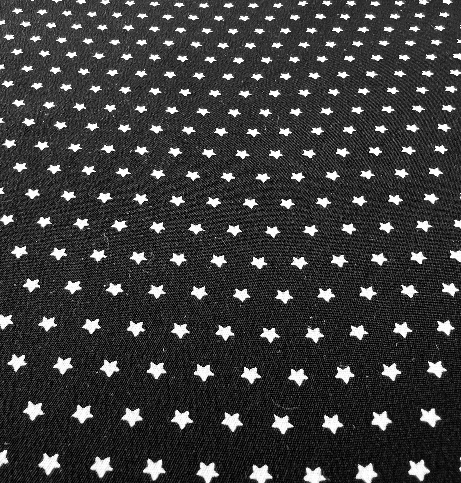 Printed Star on Pure Silk Crepe