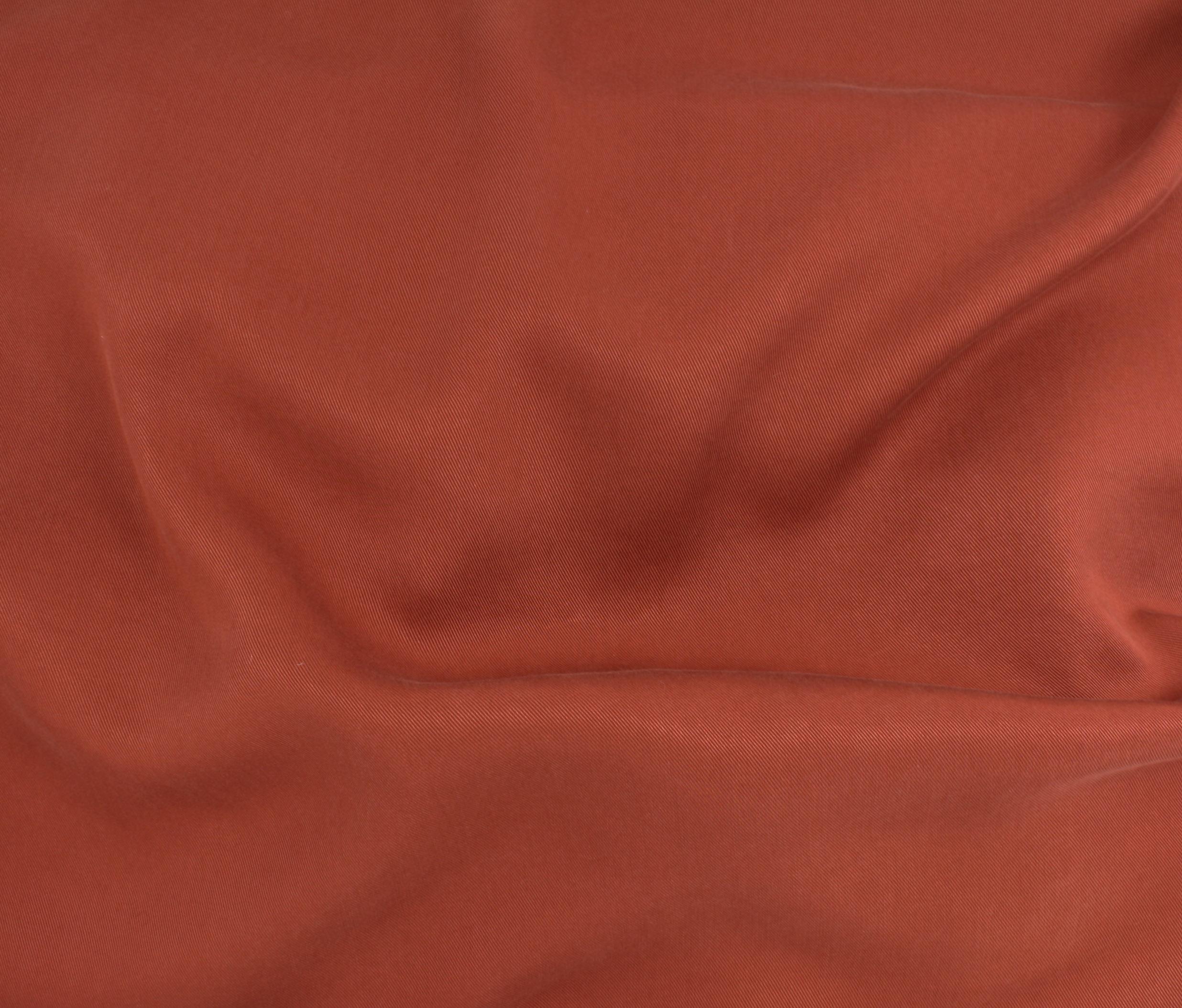 Sustainable Lyocell Twill in Henna