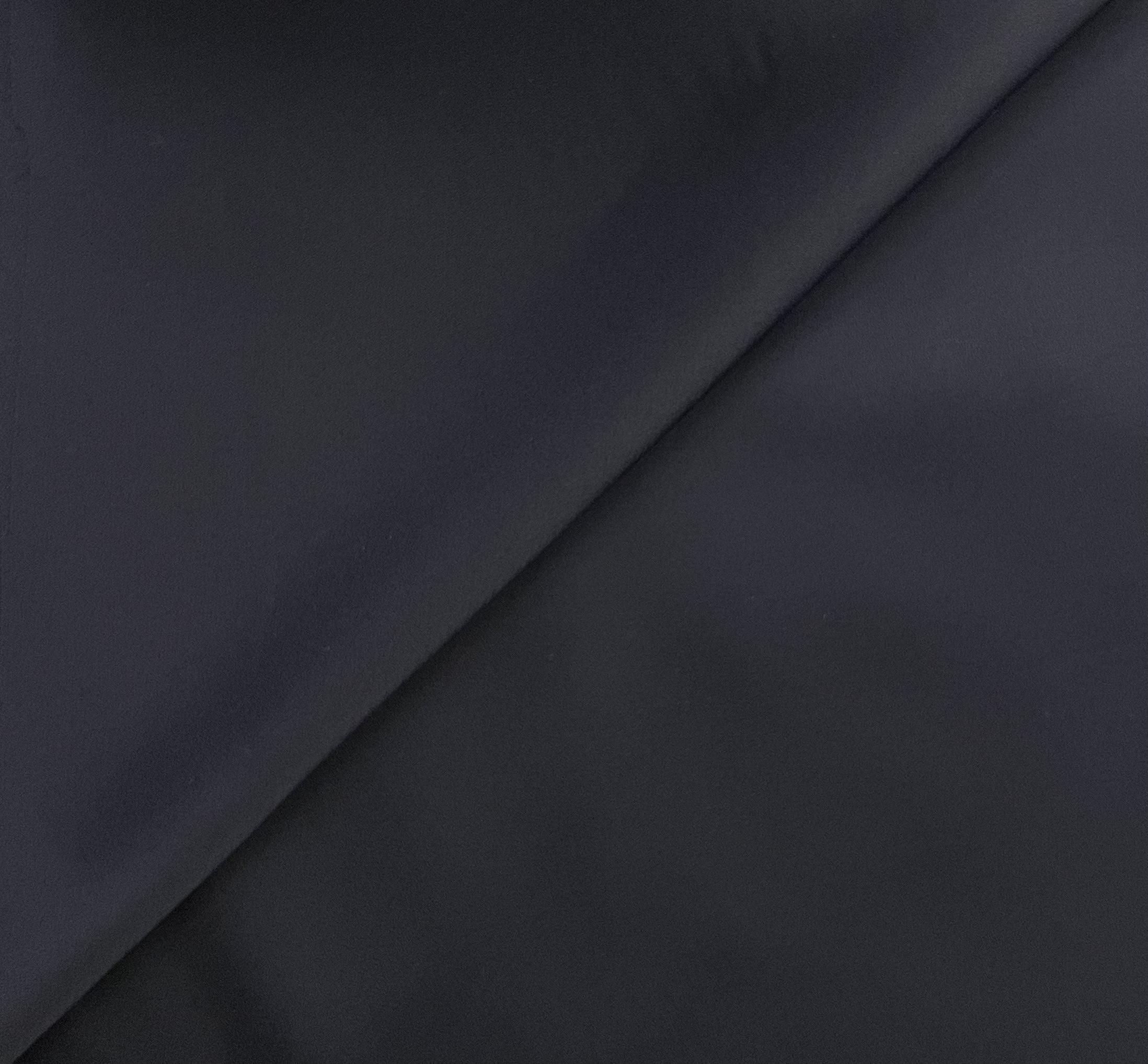 Italian Viscose & Acetate Crepe Satin in Midnight Navy