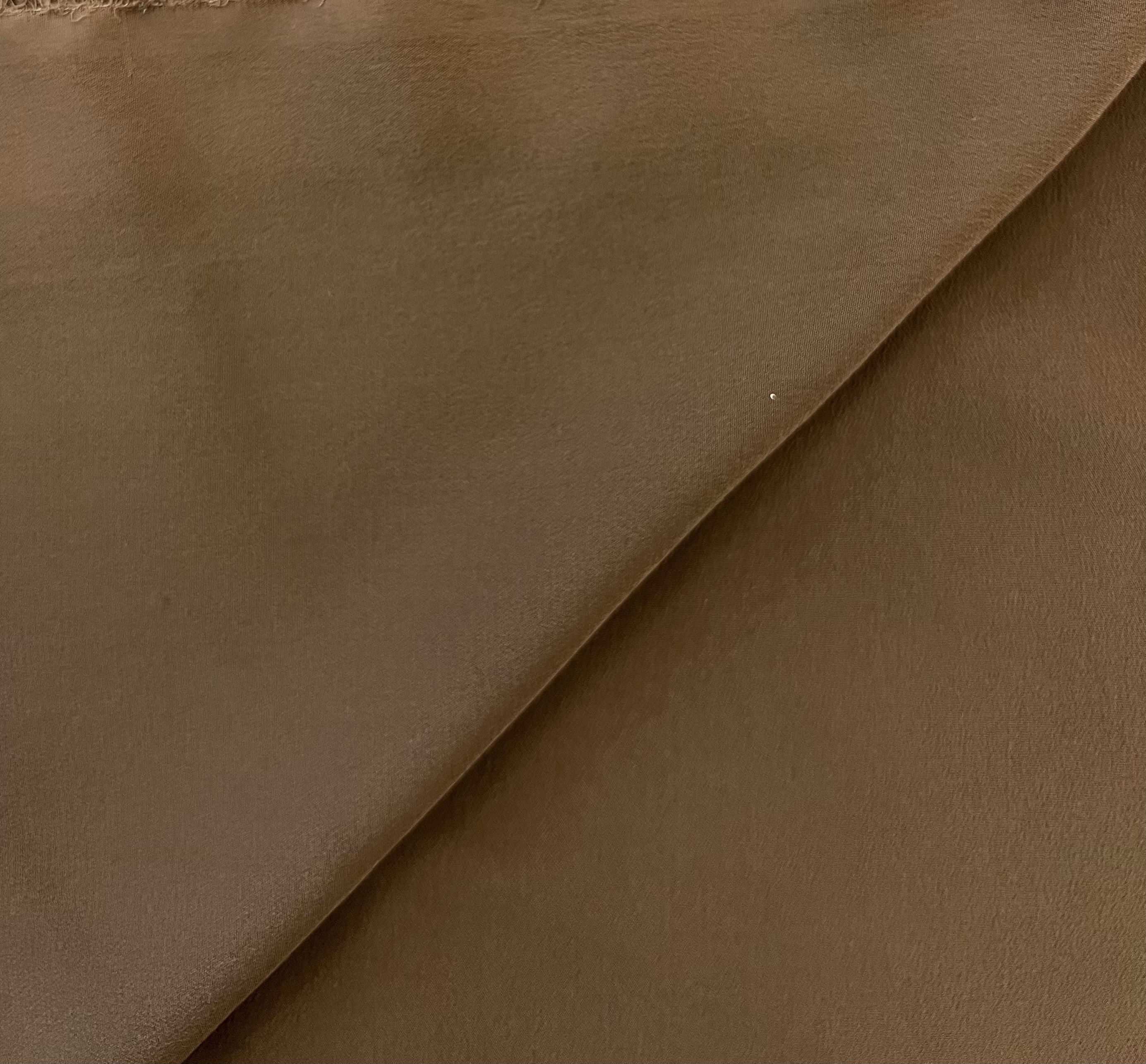 Stretch Silk Crepe de Chine in Wheat