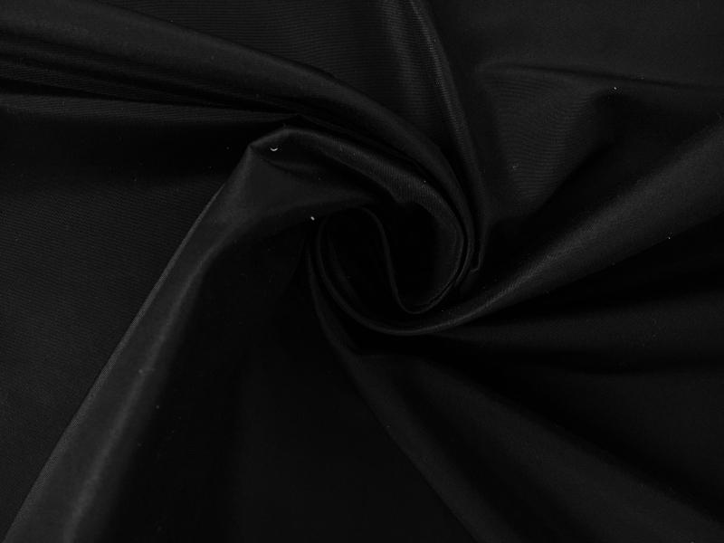 Pure Silk Taffeta in Black