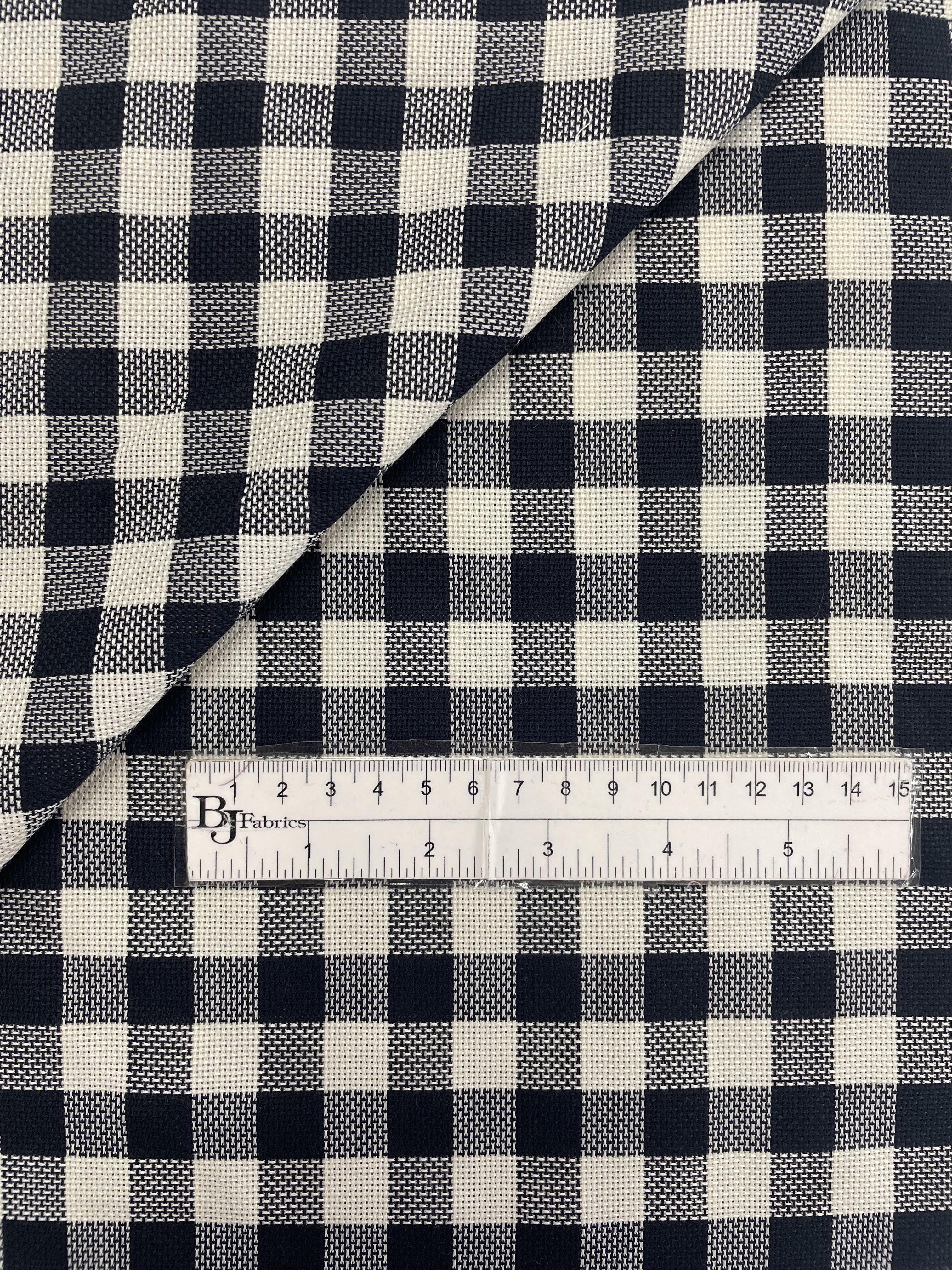 100% Wool Lightweight Gingham