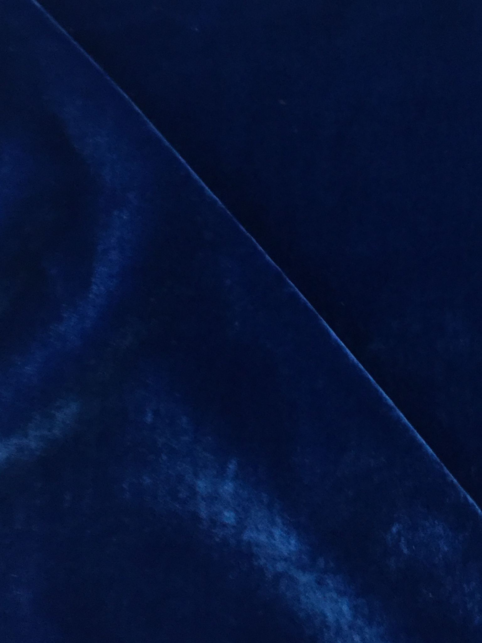 Silk Rayon Velvet in Lapis
