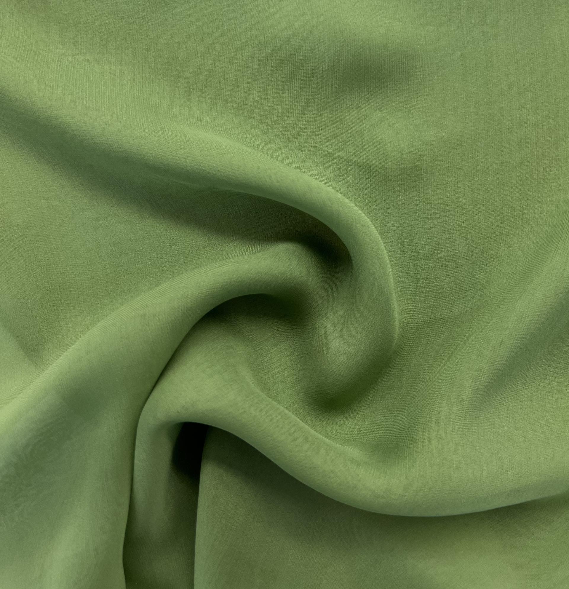 PURE SILK CHIFFON in GREEN