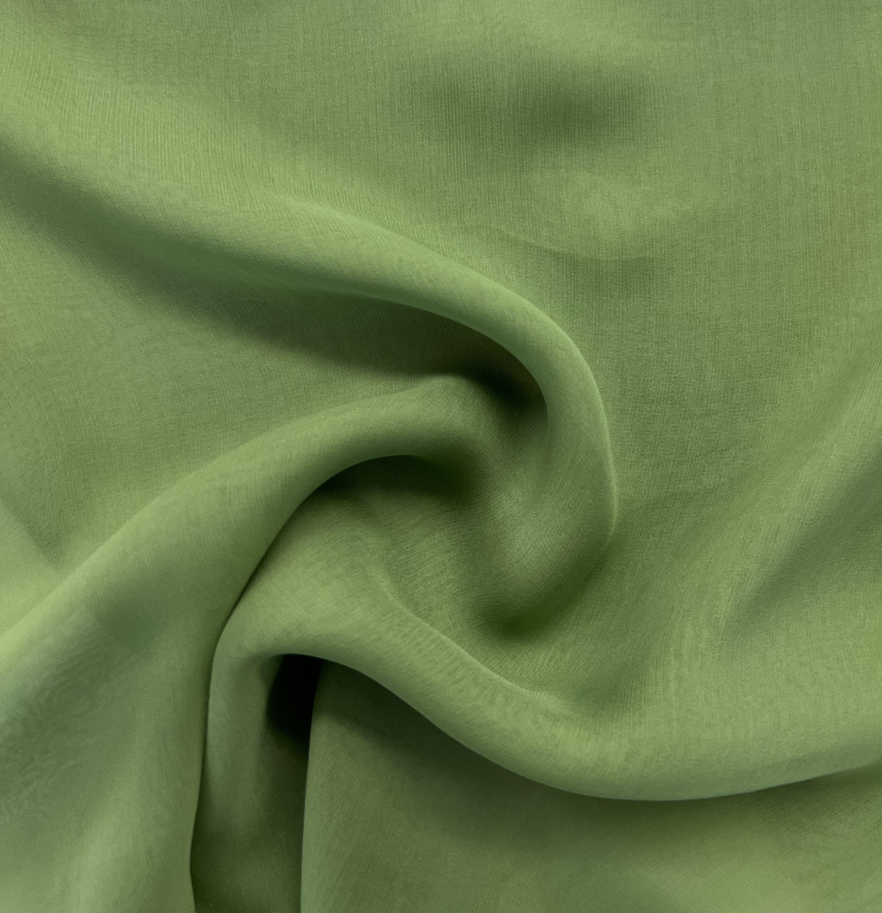PURE SILK CHIFFON in GREEN