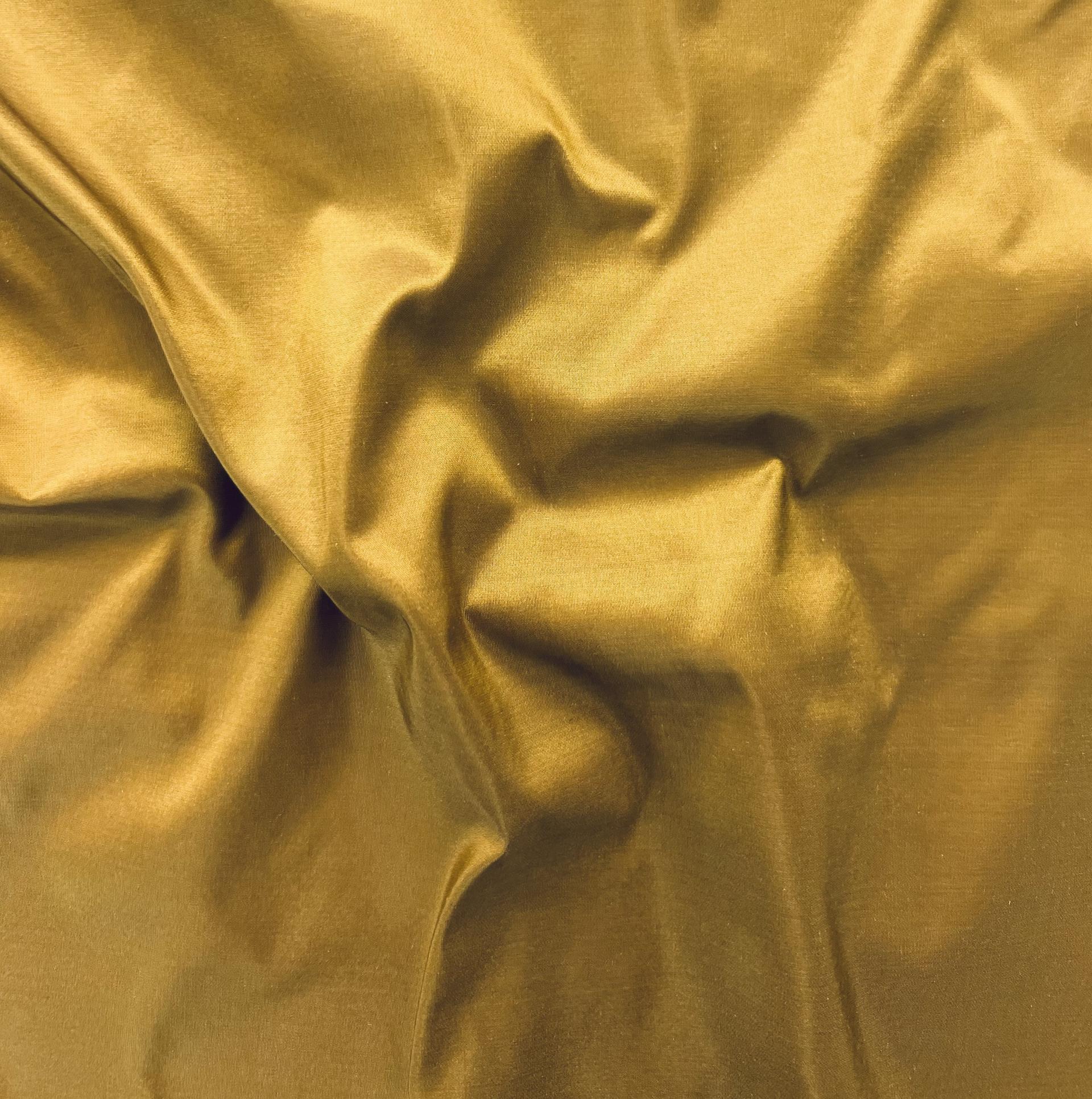 Pure Silk Taffeta in Gold