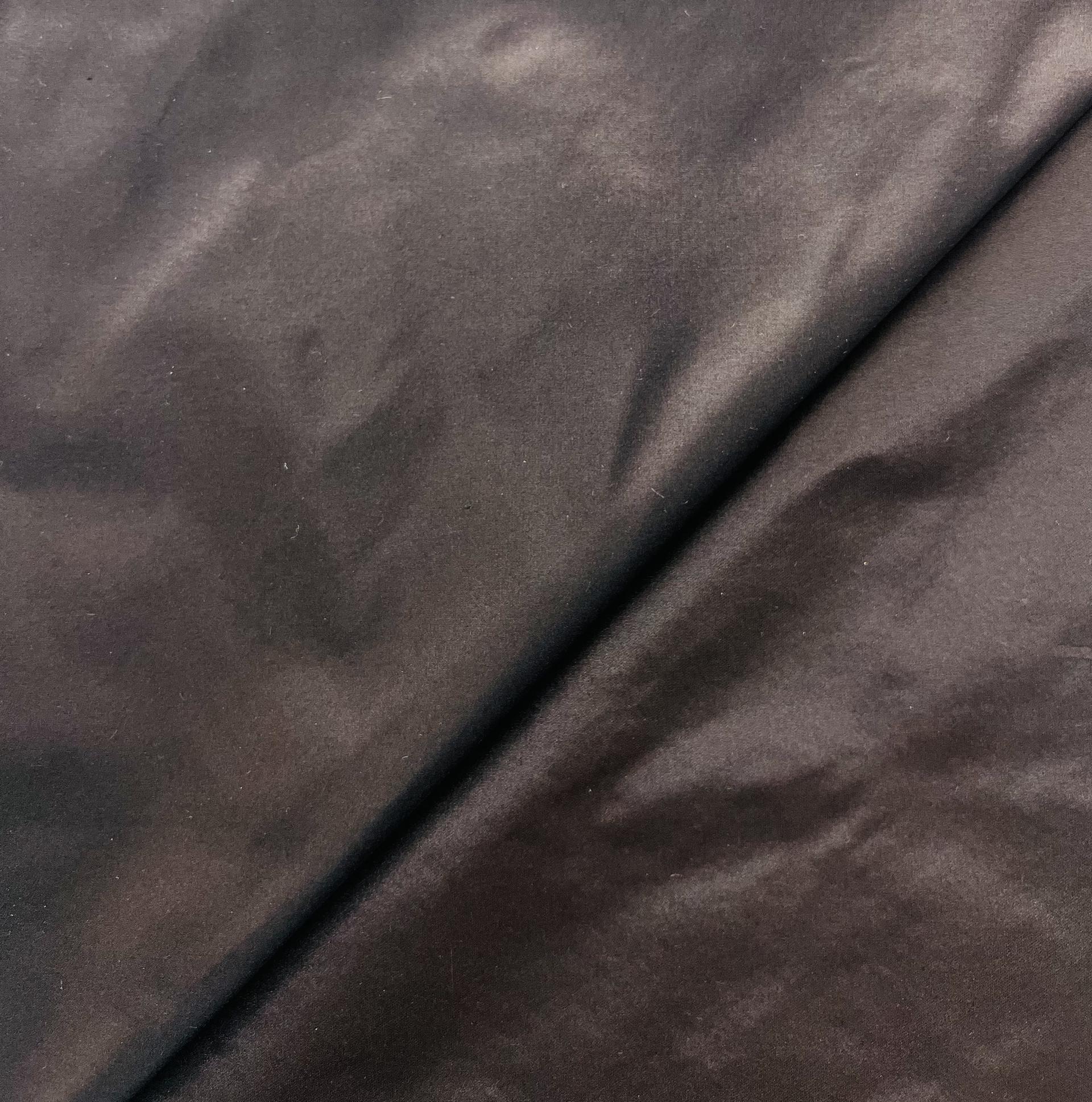 Made in Italy Pure Silk Taffeta in Brown