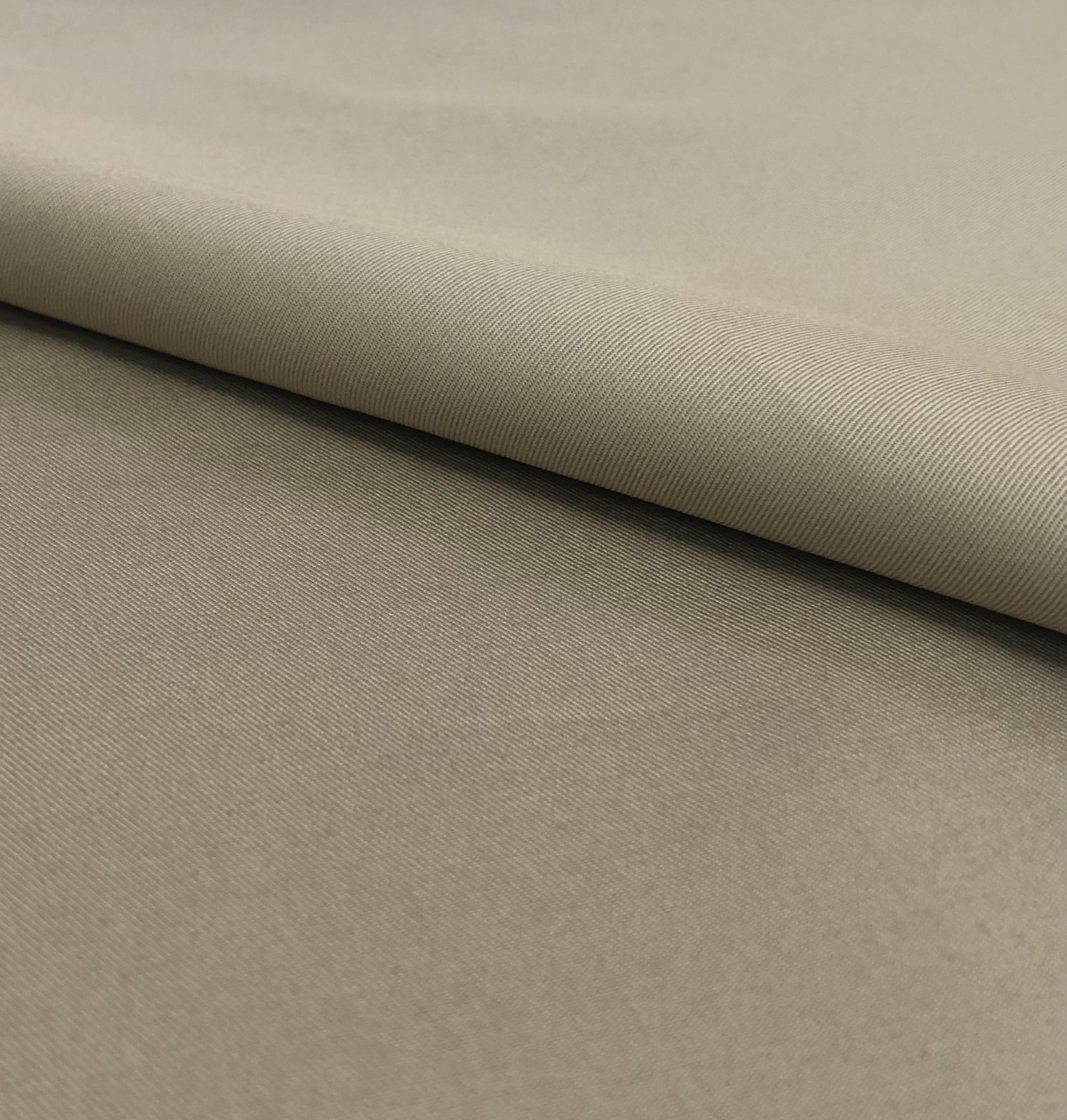 Italian Mechanical Stretch Cotton Twill in Sand