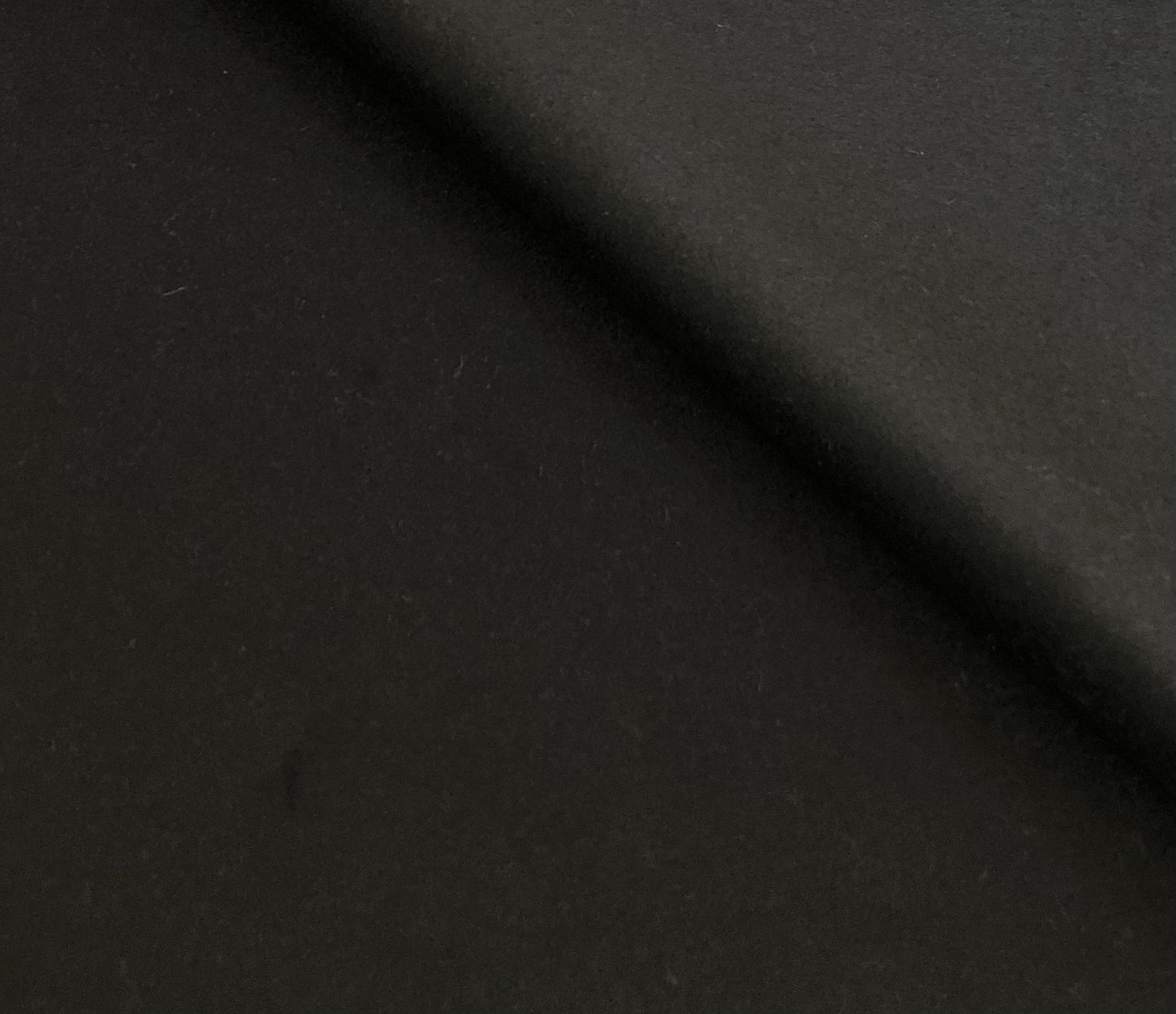 Italian Cashmere Angola Coating in Jet Black