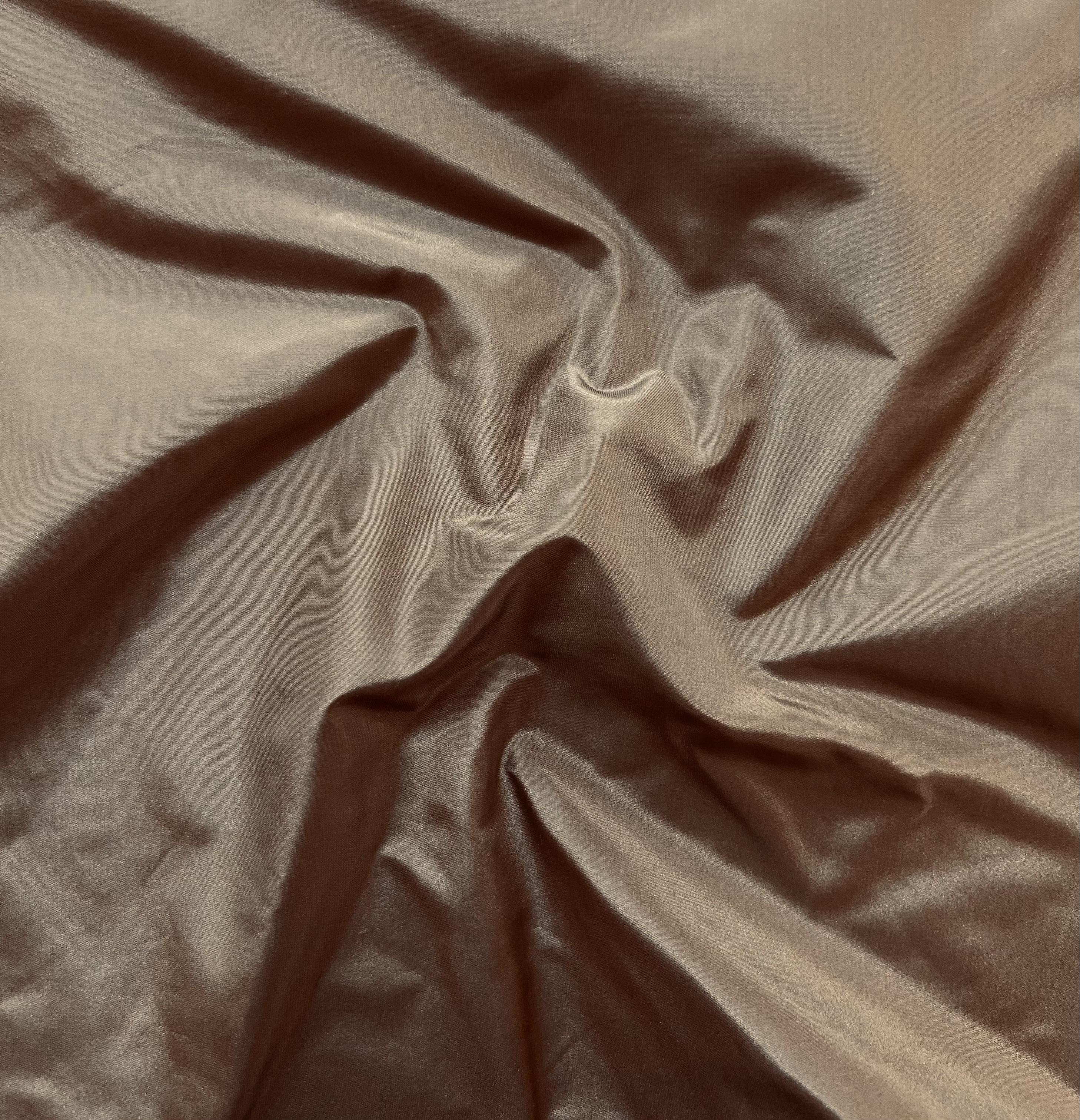 Silk Taffeta in Taupe