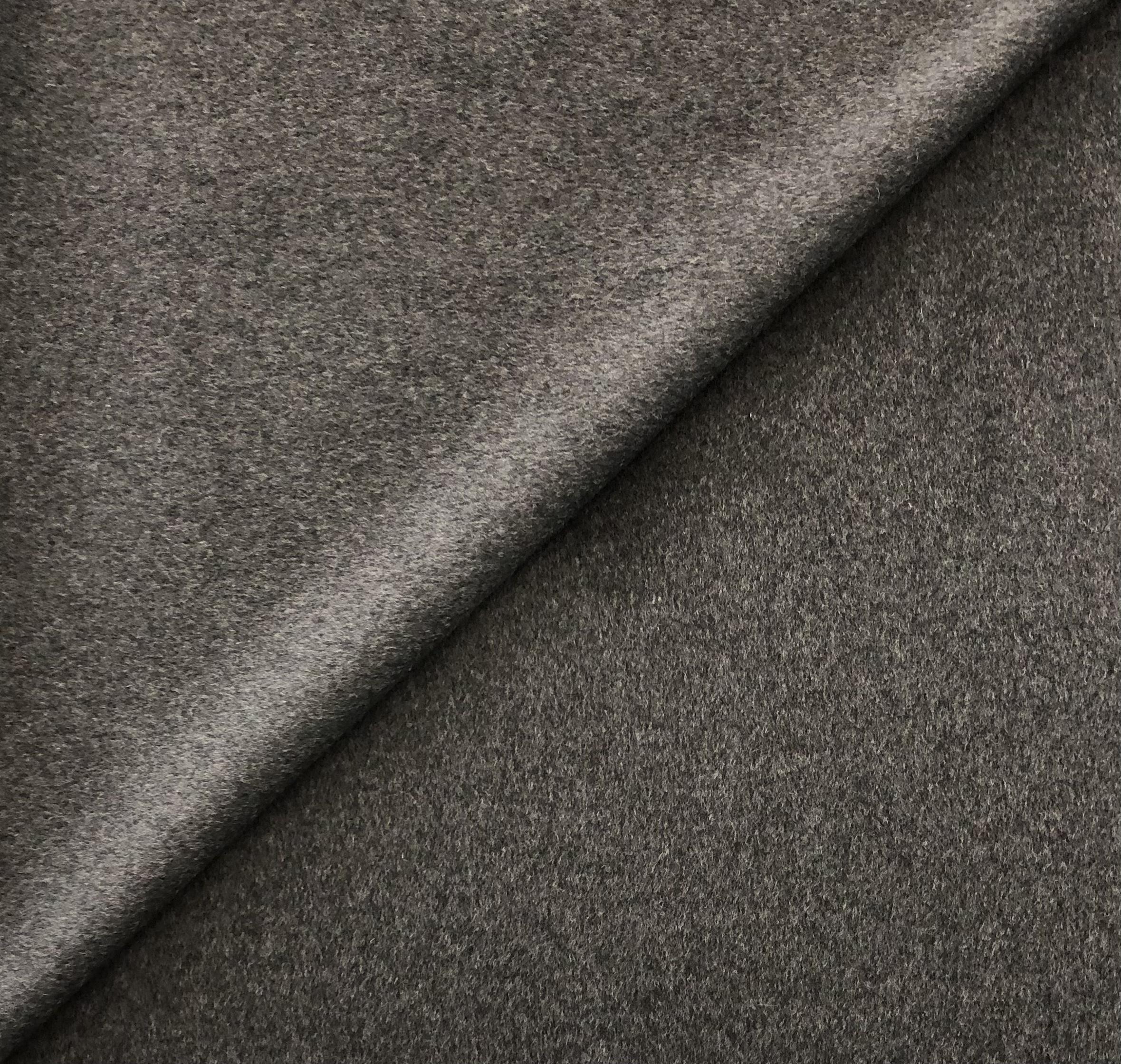 Imported Wool Cashmere Mink in Charcoal