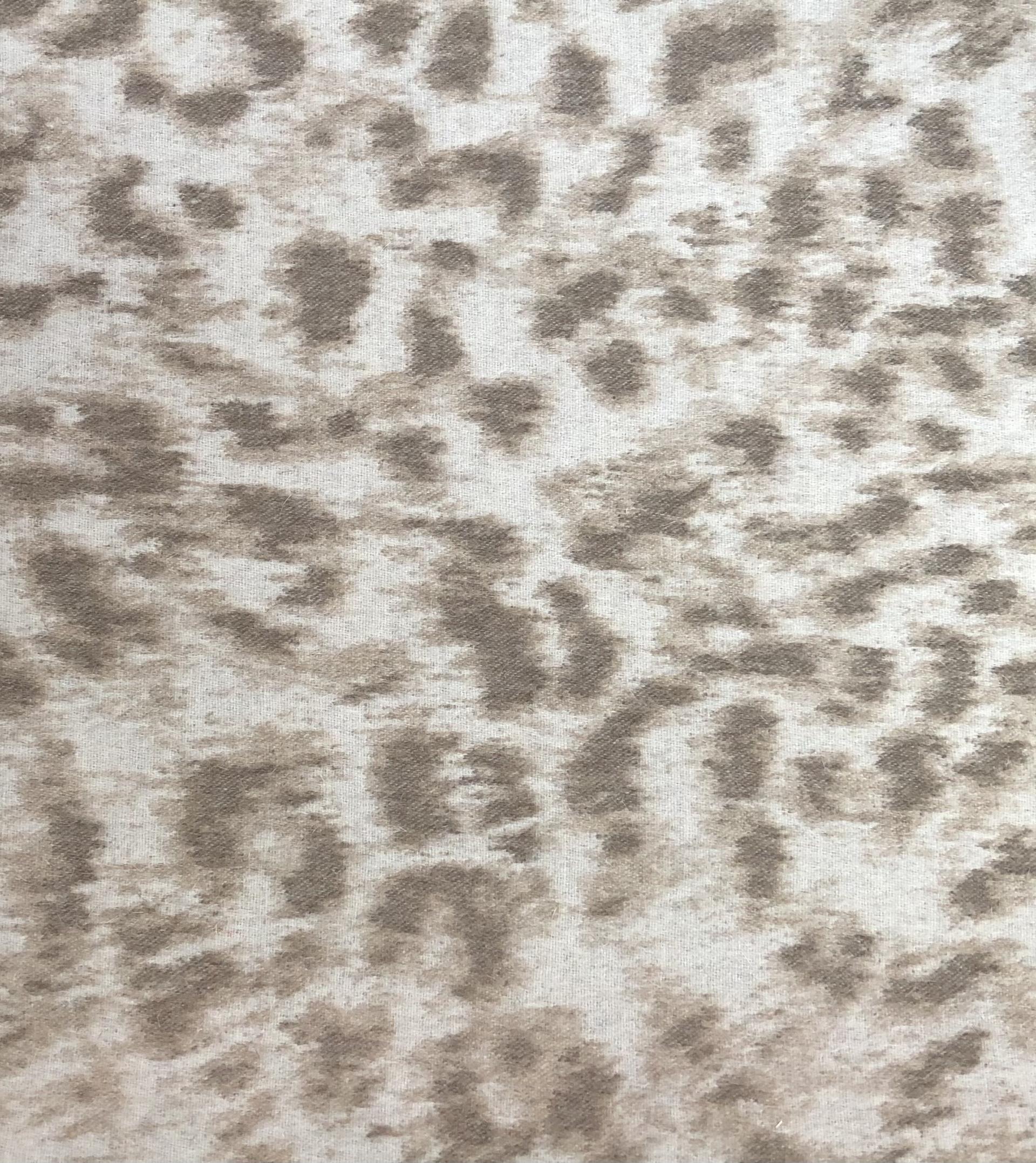 Italian Cashmere Wool Alpaca Coating Print